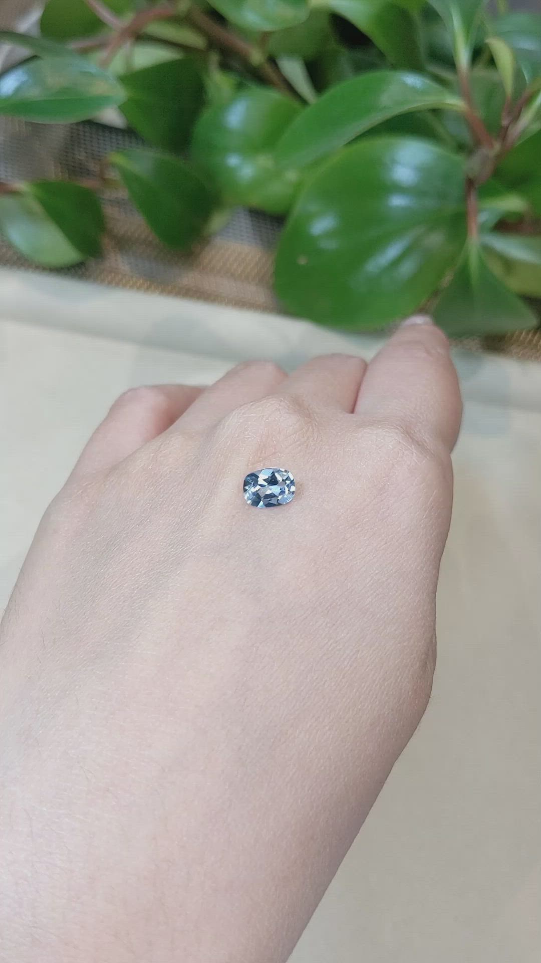 1.00 Ct. Aquamarine from Brazil Size Video