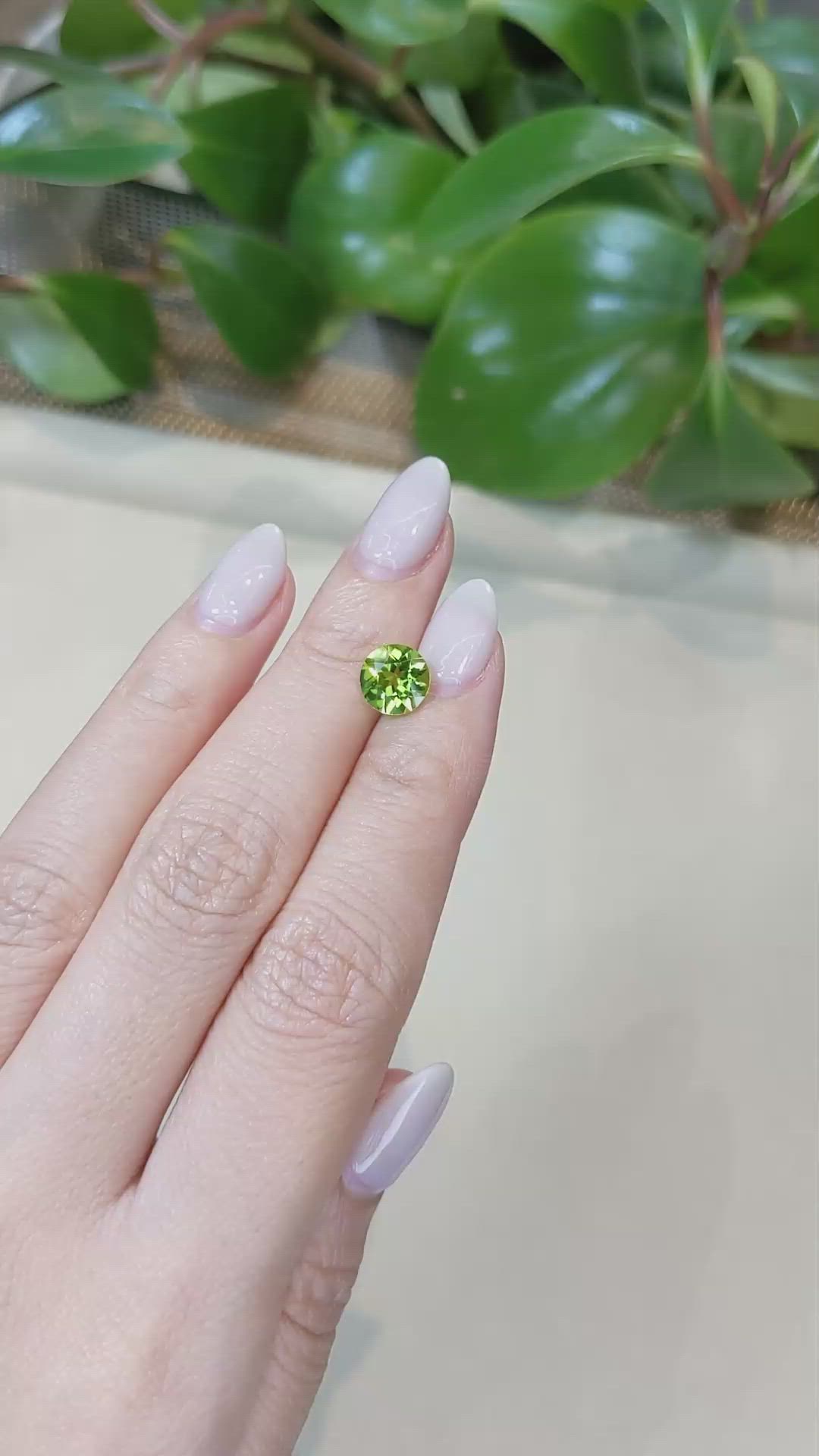 1.86 Ct. Peridot from Burma (Myanmar) Size Video