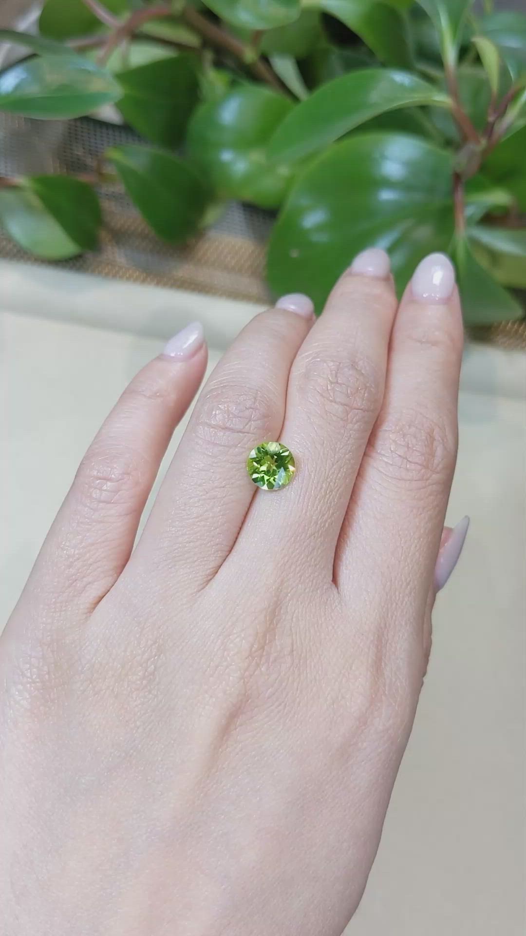 1.86 Ct. Peridot from Burma (Myanmar) Size Video
