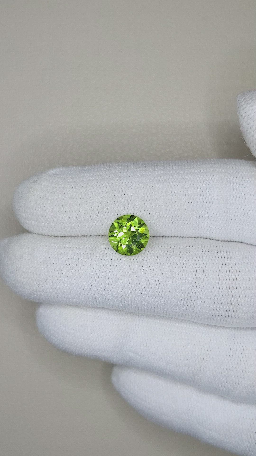 1.86 Ct. Peridot from Burma (Myanmar) Size Video