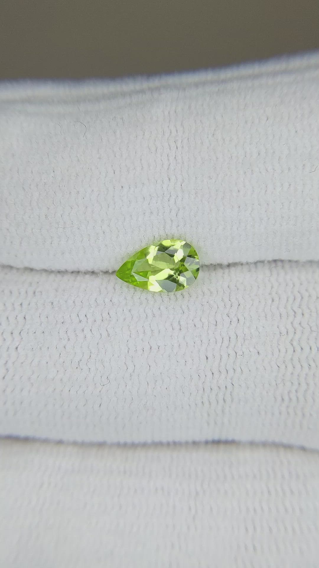 0.73 Ct. Peridot from Burma (Myanmar) Size Video