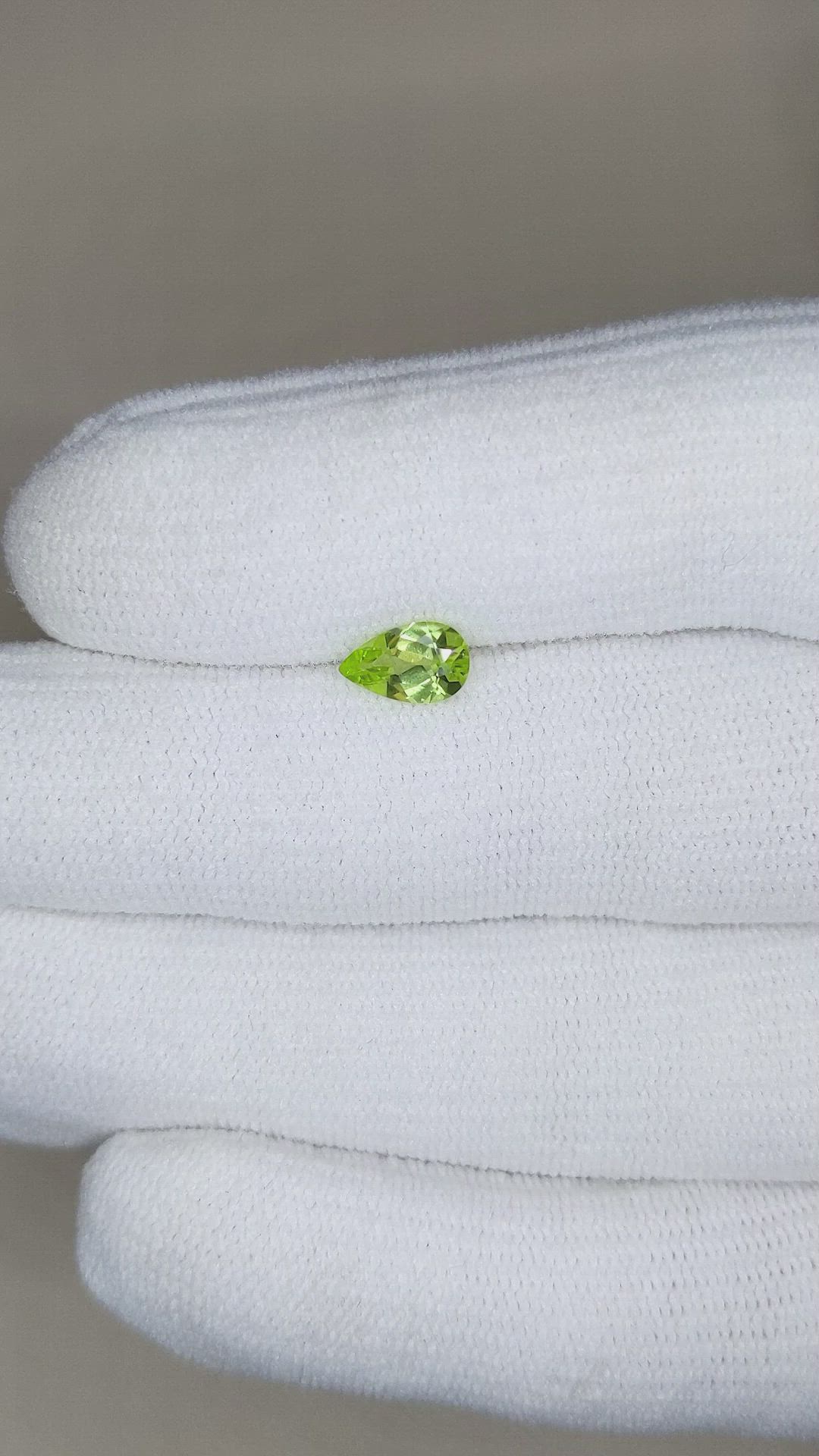 0.73 Ct. Peridot from Burma (Myanmar) Size Video