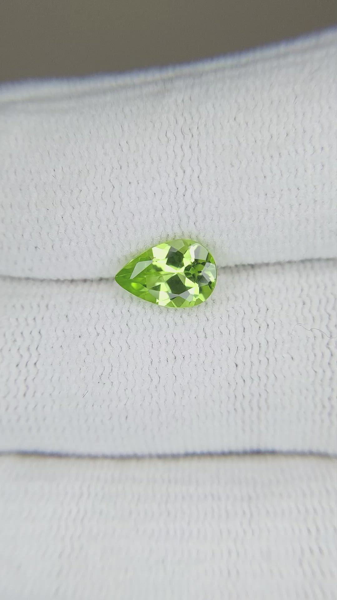 1.33 Ct. Peridot from Burma (Myanmar) Size Video