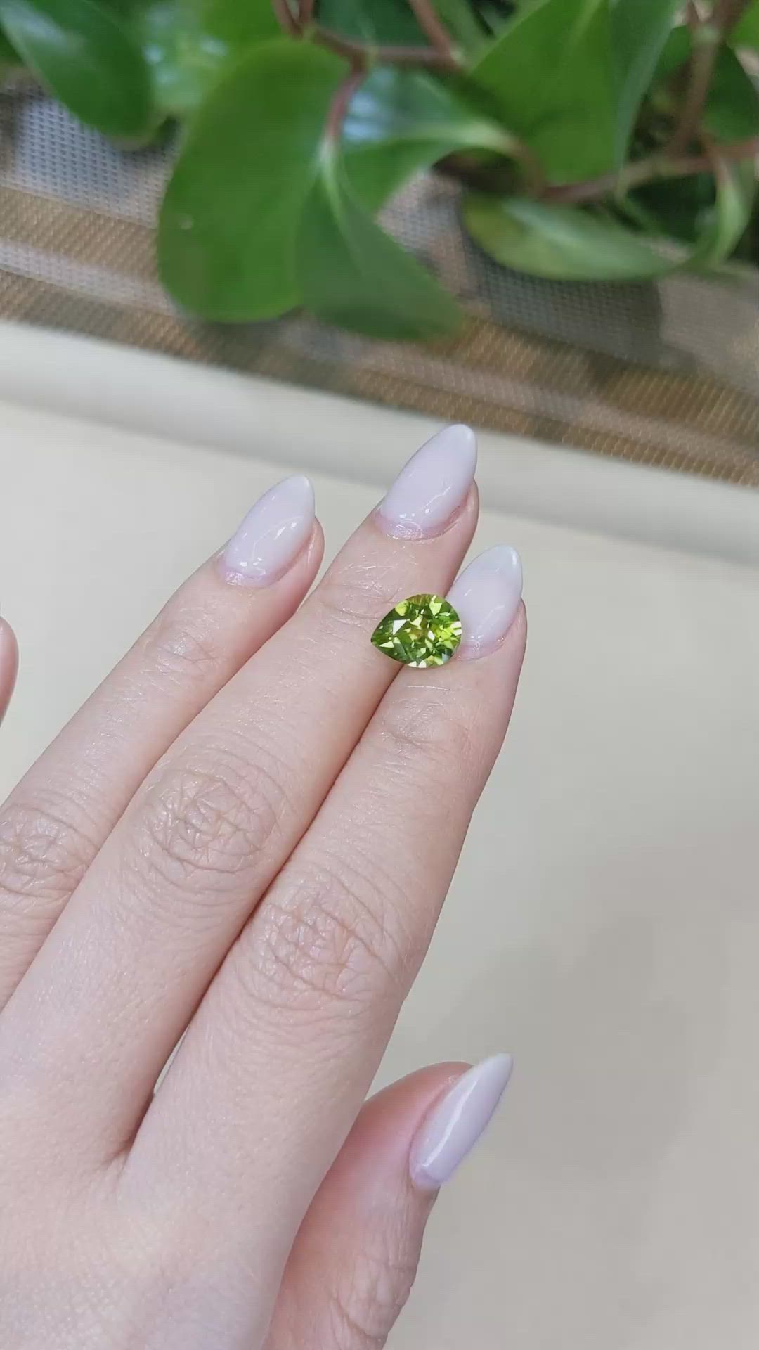 2.32 Ct. Peridot from Burma (Myanmar) Size Video