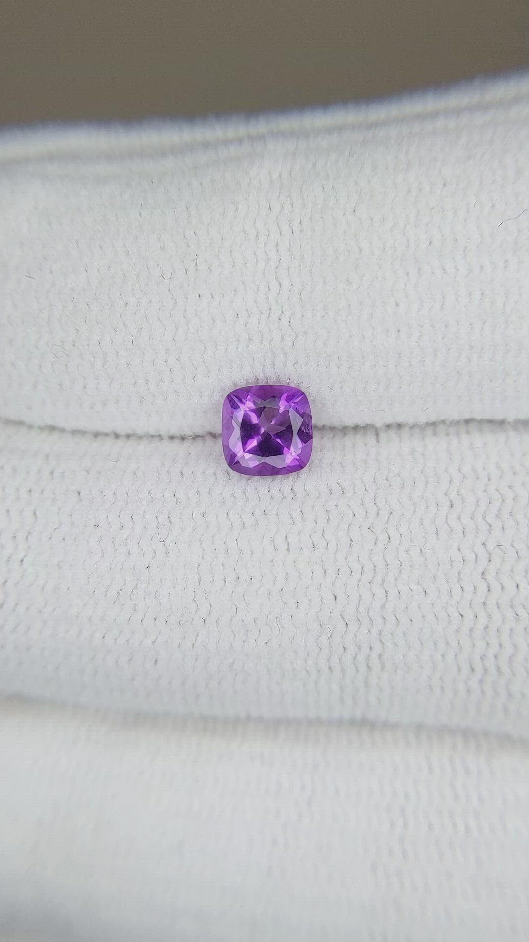 0.47 Ct. Amethyst from Brazil Size Video