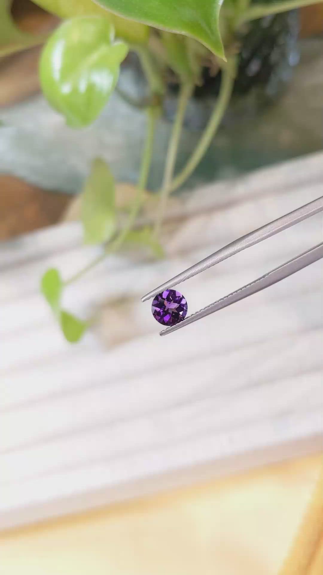 0.73 Ct. Amethyst from Brazil Size Video