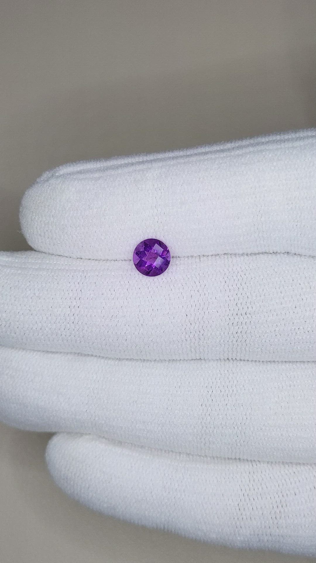 0.73 Ct. Amethyst from Brazil Size Video