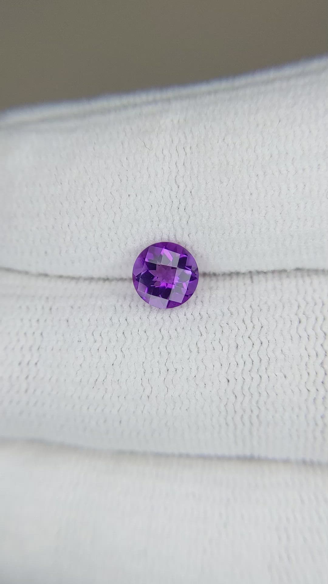 0.73 Ct. Amethyst from Brazil Size Video