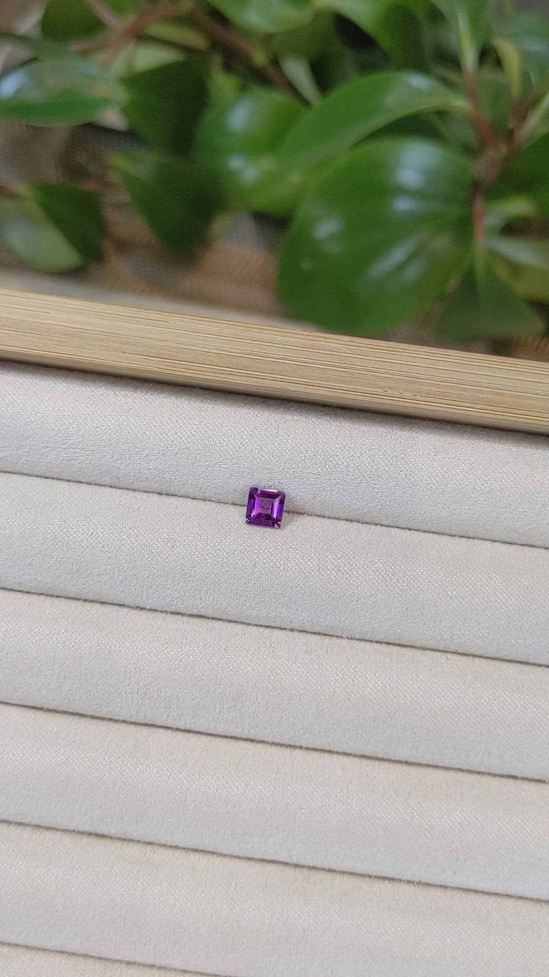 0.55 Ct. Amethyst from Brazil Size Video
