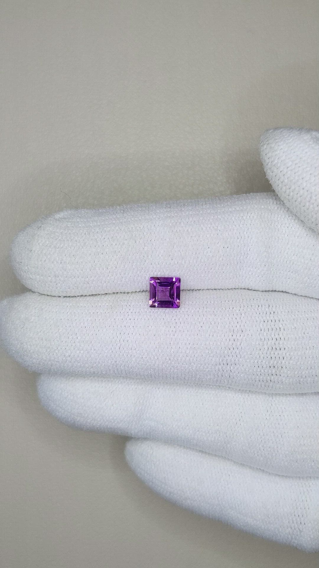 0.55 Ct. Amethyst from Brazil Size Video
