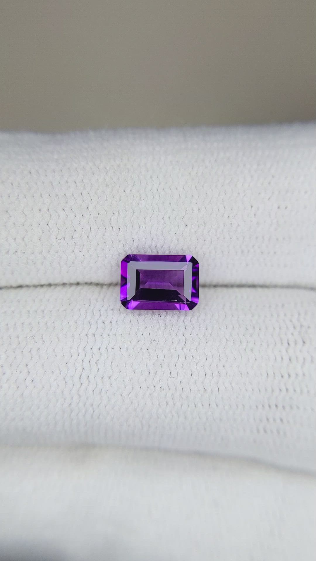 0.92 Ct. Amethyst from Brazil Size Video