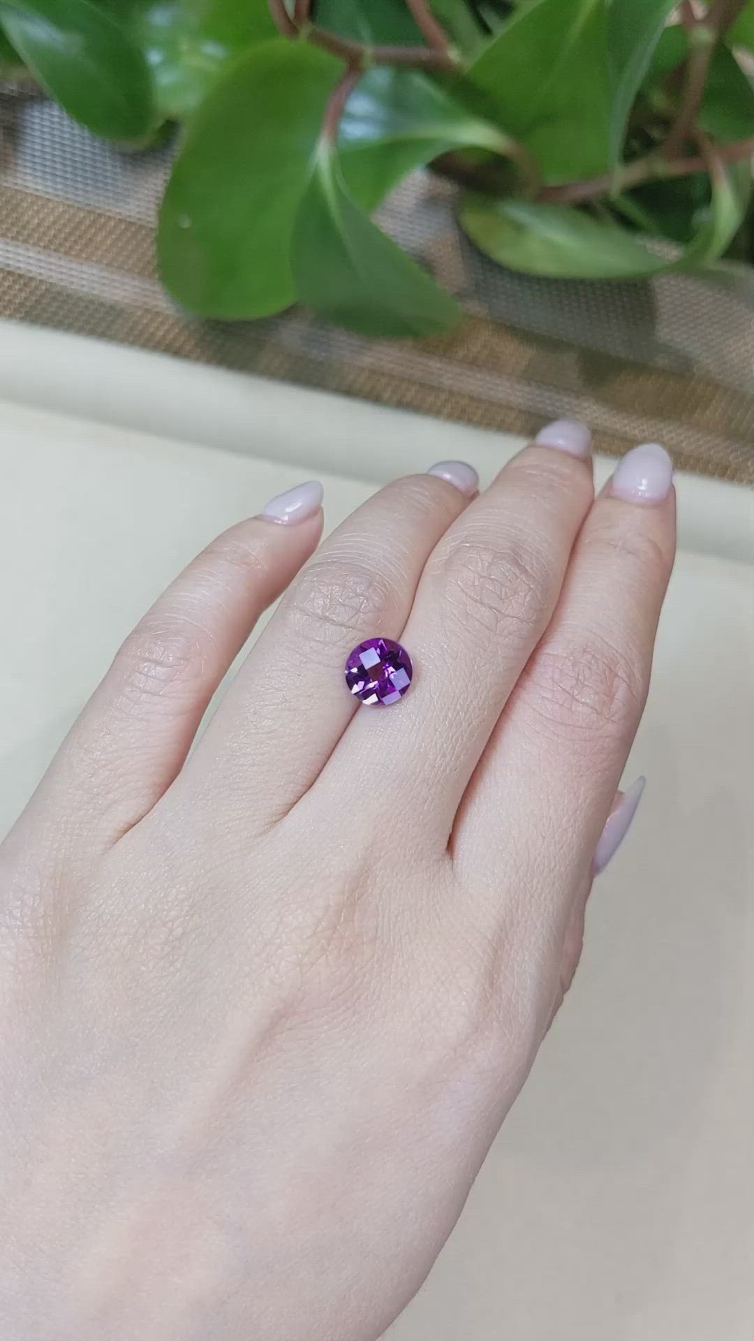1.82 Ct. Amethyst from Brazil Size Video