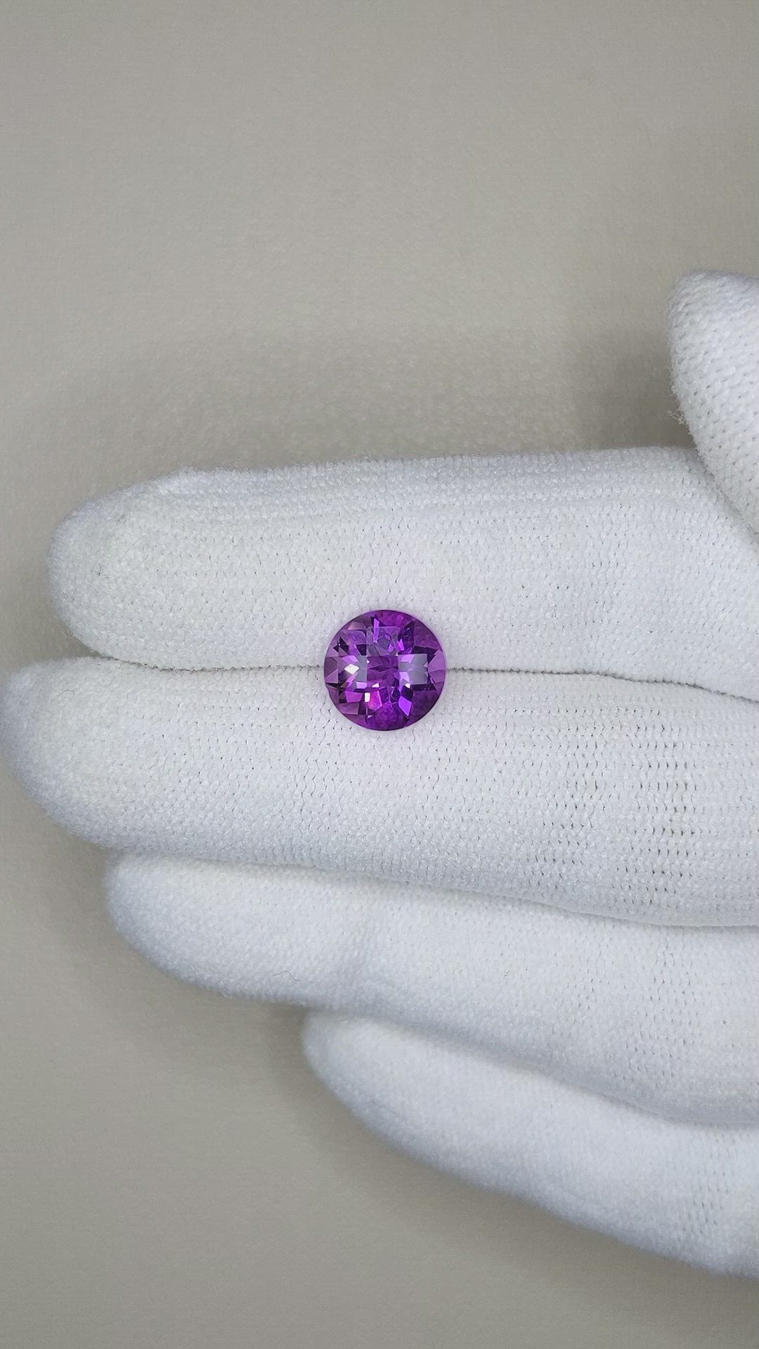 1.82 Ct. Amethyst from Brazil Size Video