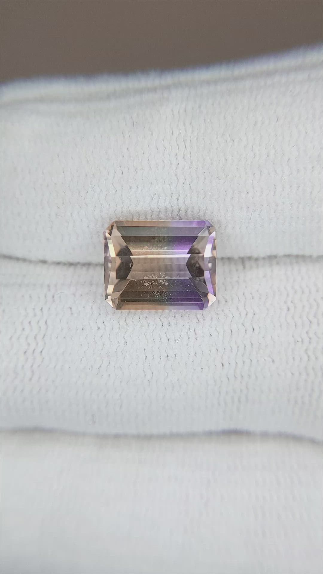 3.52 Ct. Ametrine from Brazil Size Video