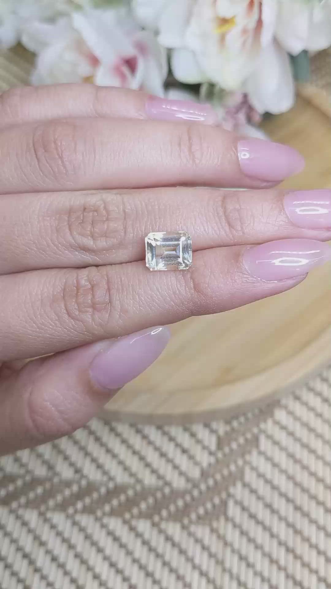 2.71 Ct. Topaz from Ceylon (Sri Lanka) Size Video