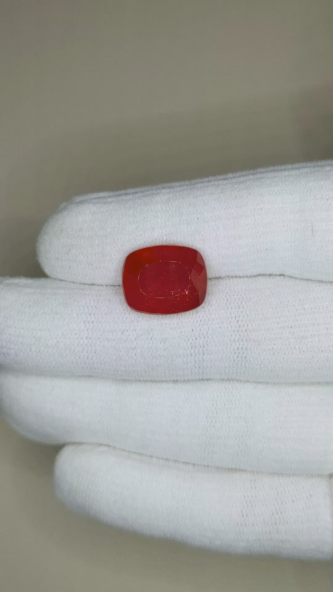 12.54 Ct. Rhodonite from Brazil Size Video