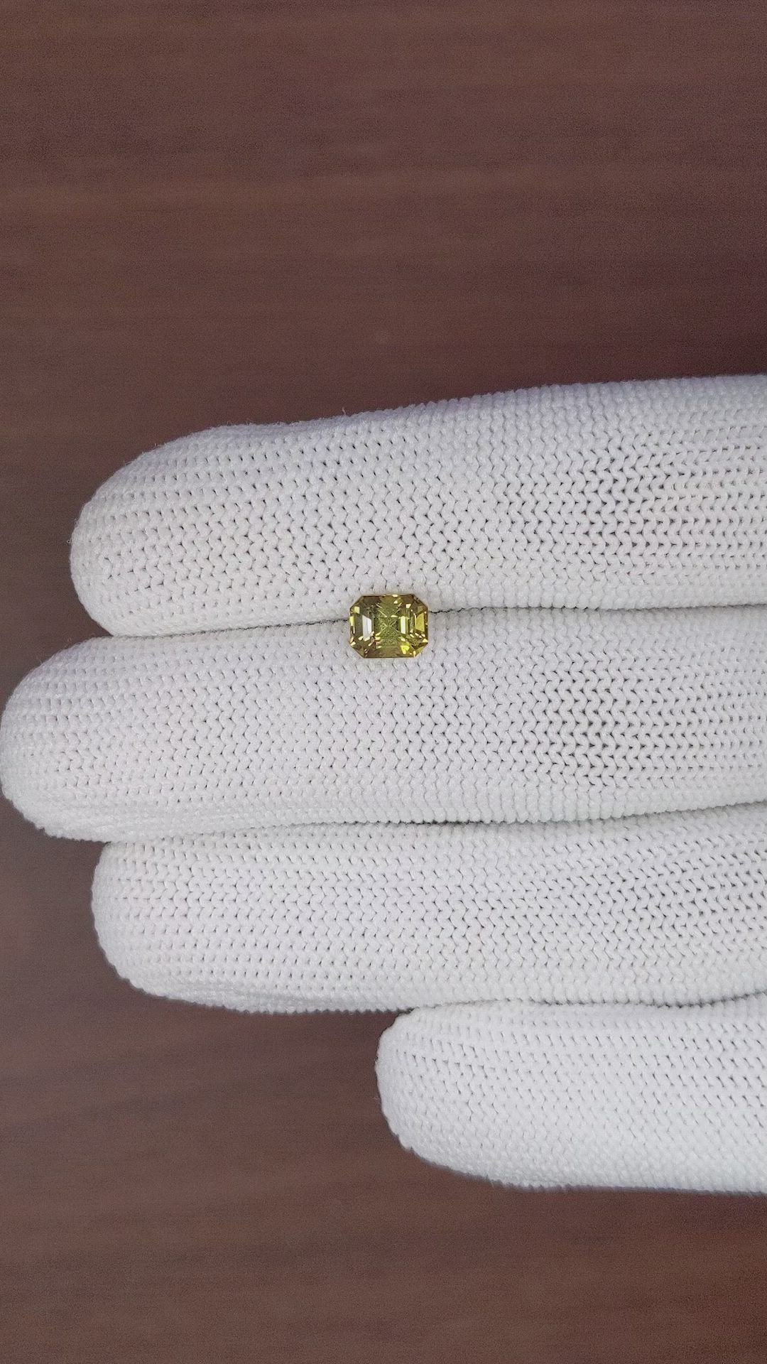 1.42 Ct. Greenish Yellow Chrysoberyl from Tanzania Size Video