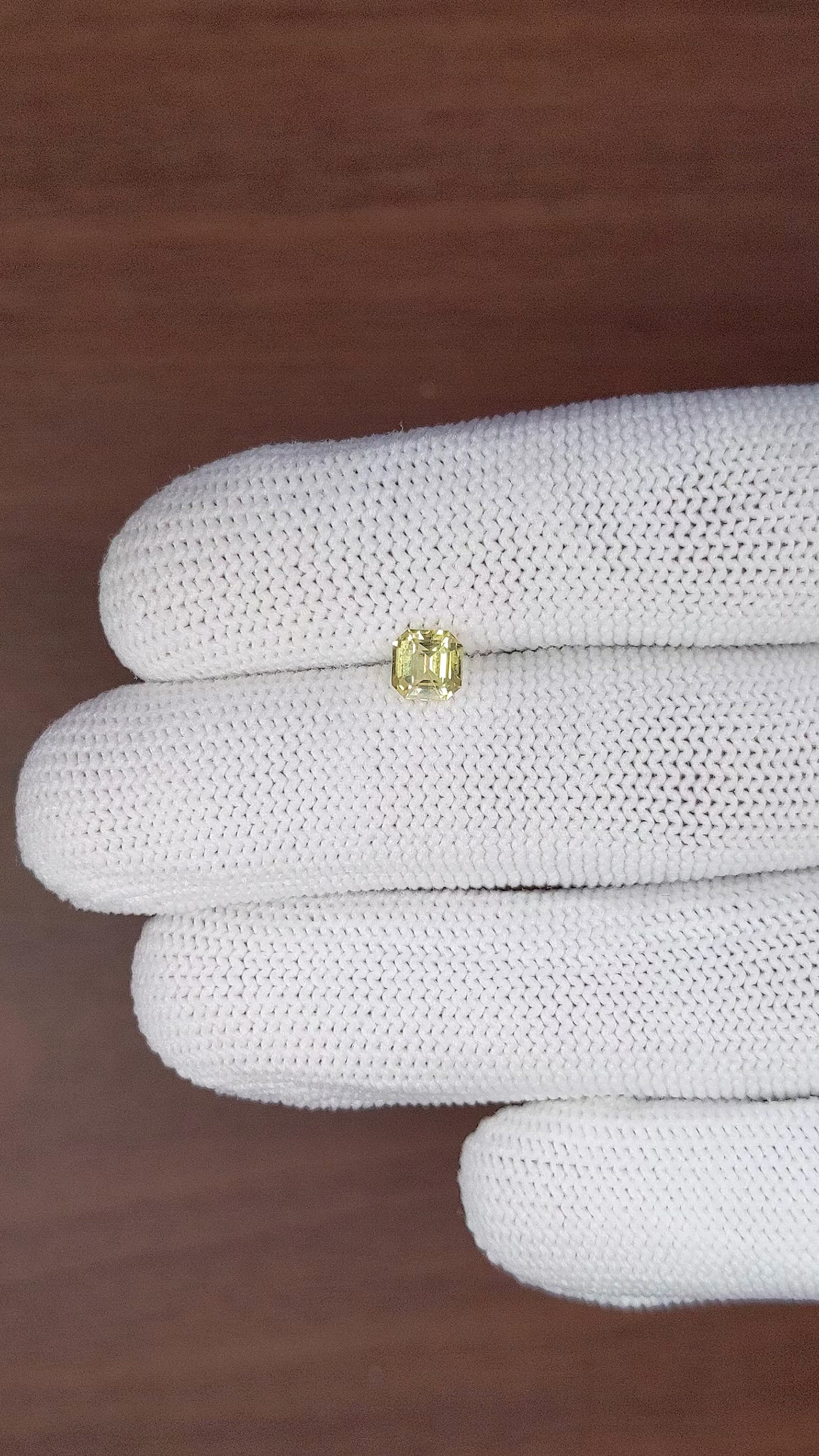 0.76 Ct. Greenish Yellow Chrysoberyl from Tanzania Size Video