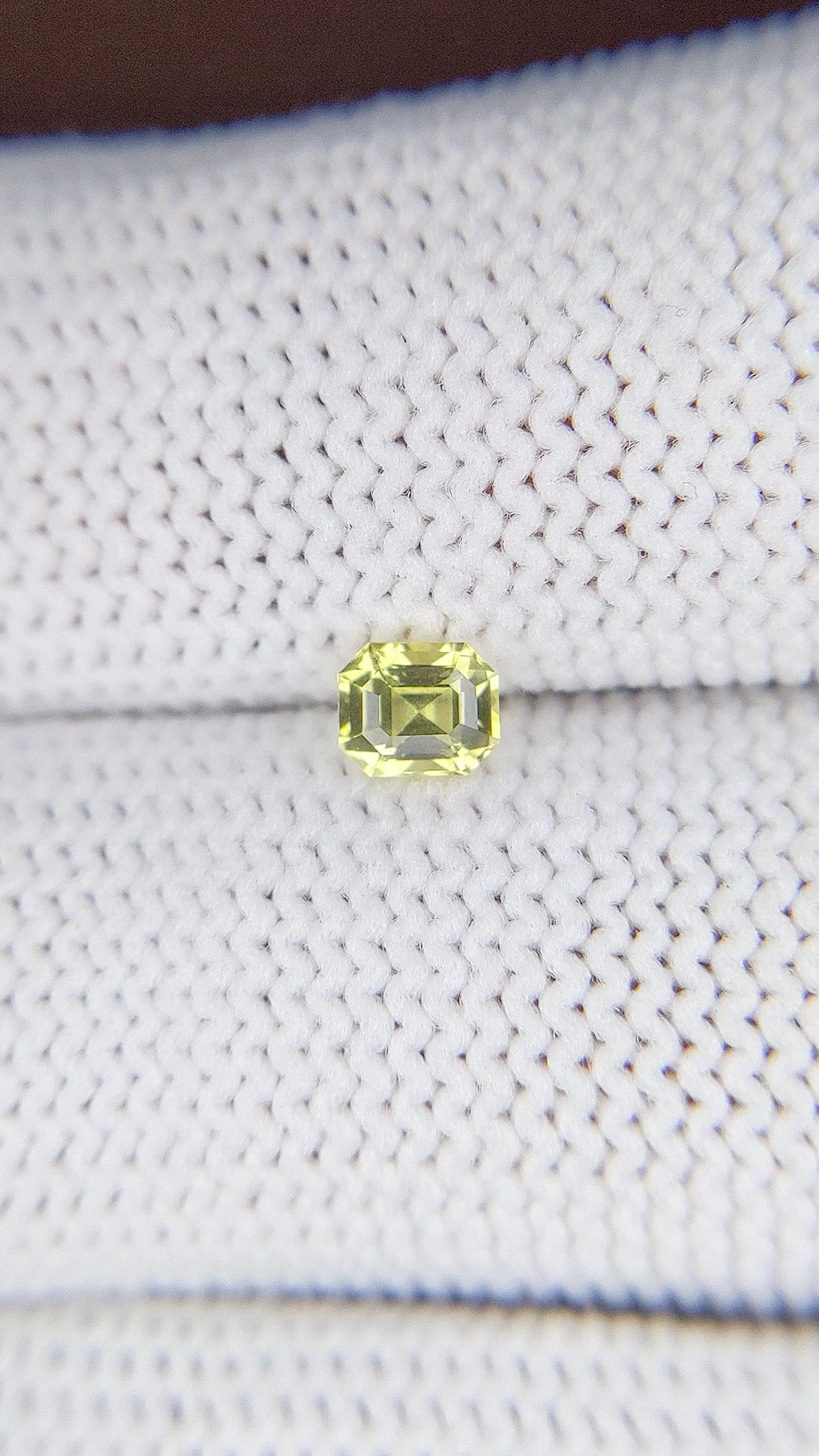 0.40 Ct. Greenish Yellow Chrysoberyl from Tanzania Size Video