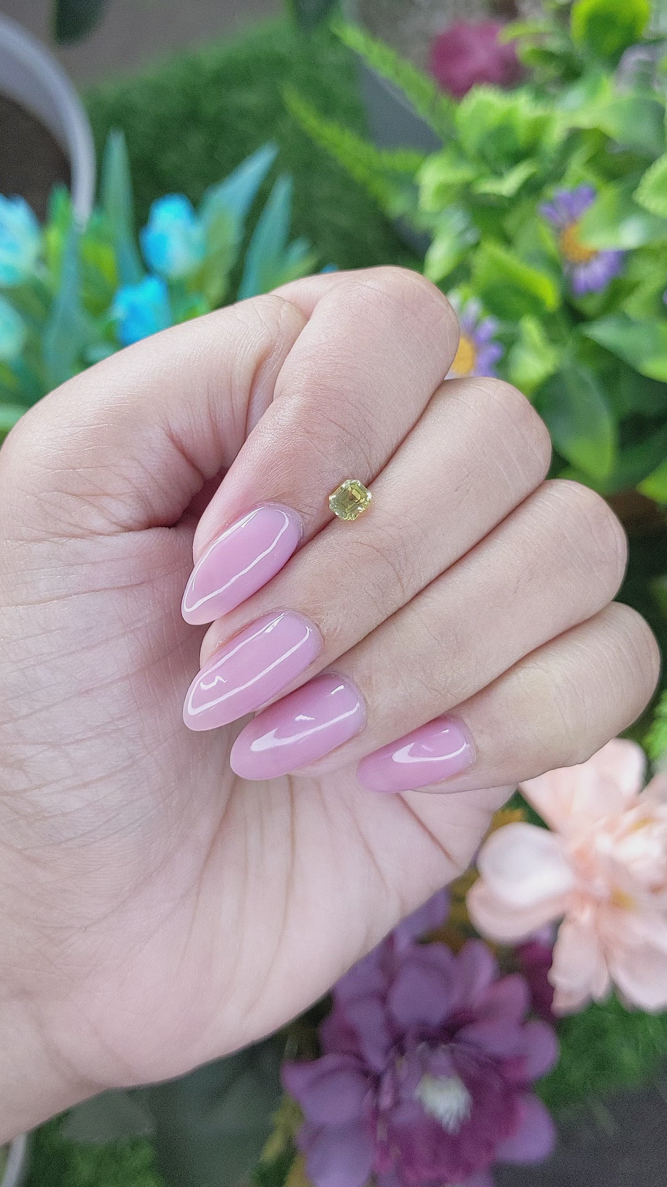 0.40 Ct. Greenish Yellow Chrysoberyl from Tanzania Size Video