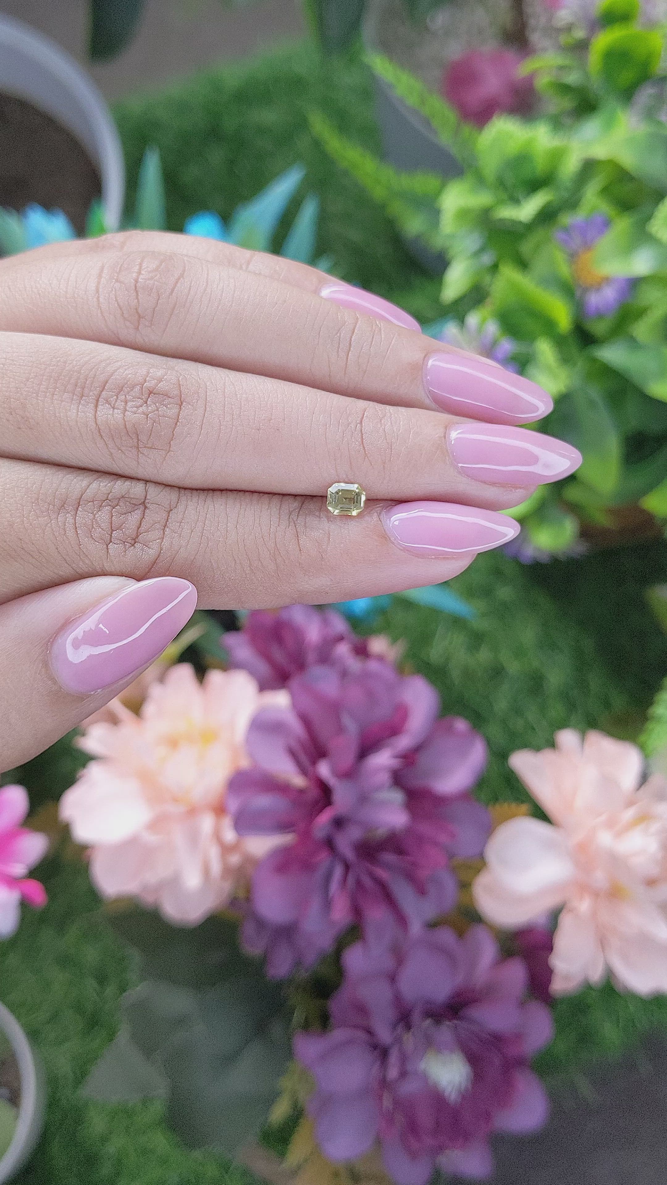 0.40 Ct. Greenish Yellow Chrysoberyl from Tanzania Size Video