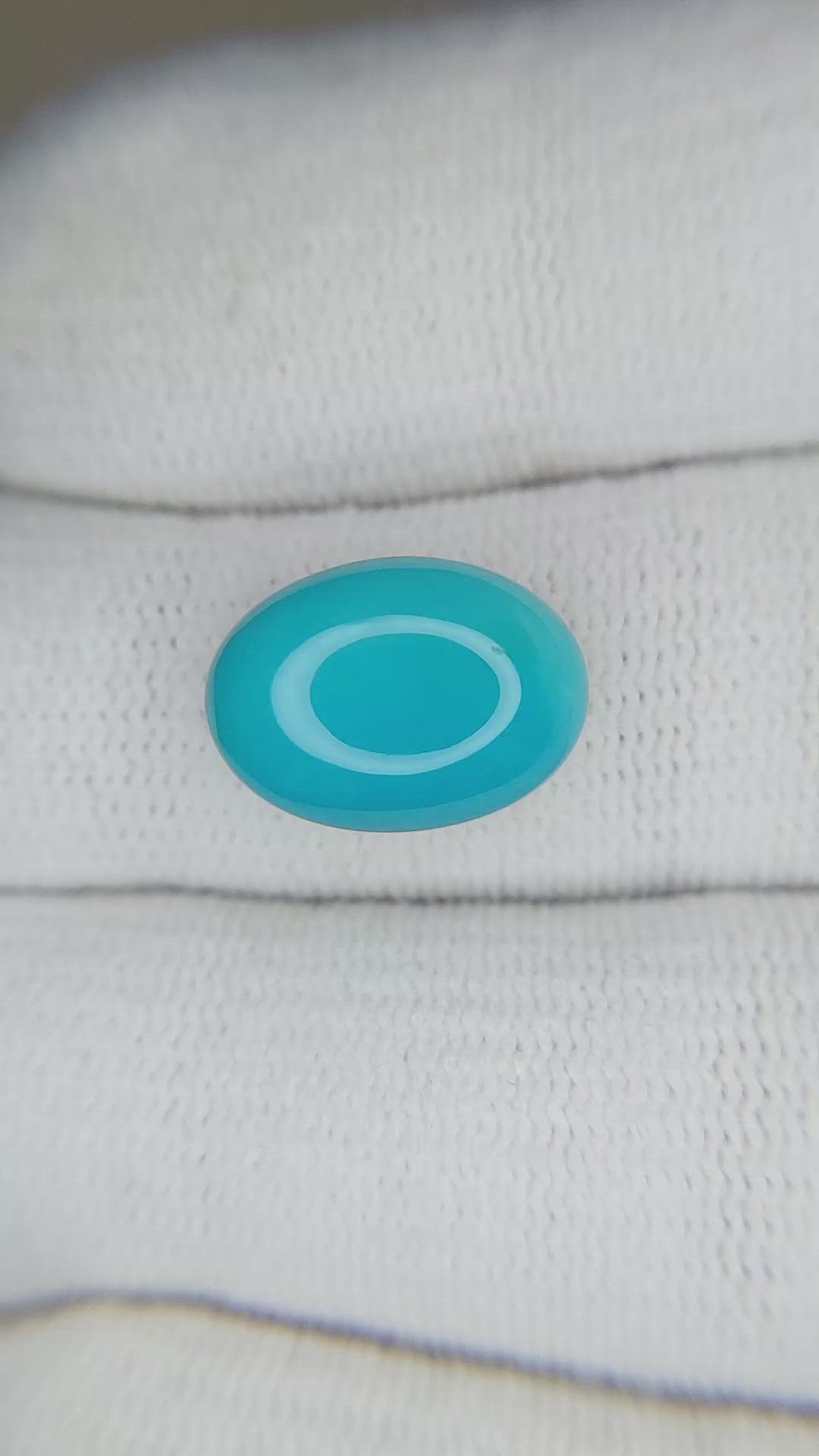 5.93 Ct. Cabochon Turquoise from USA Size Video