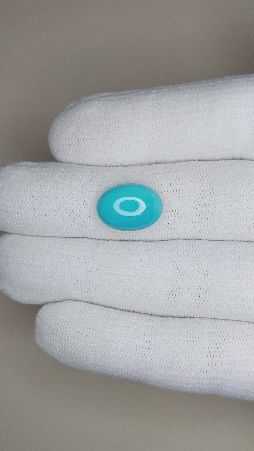 5.93 Ct. Cabochon Turquoise from USA Size Video