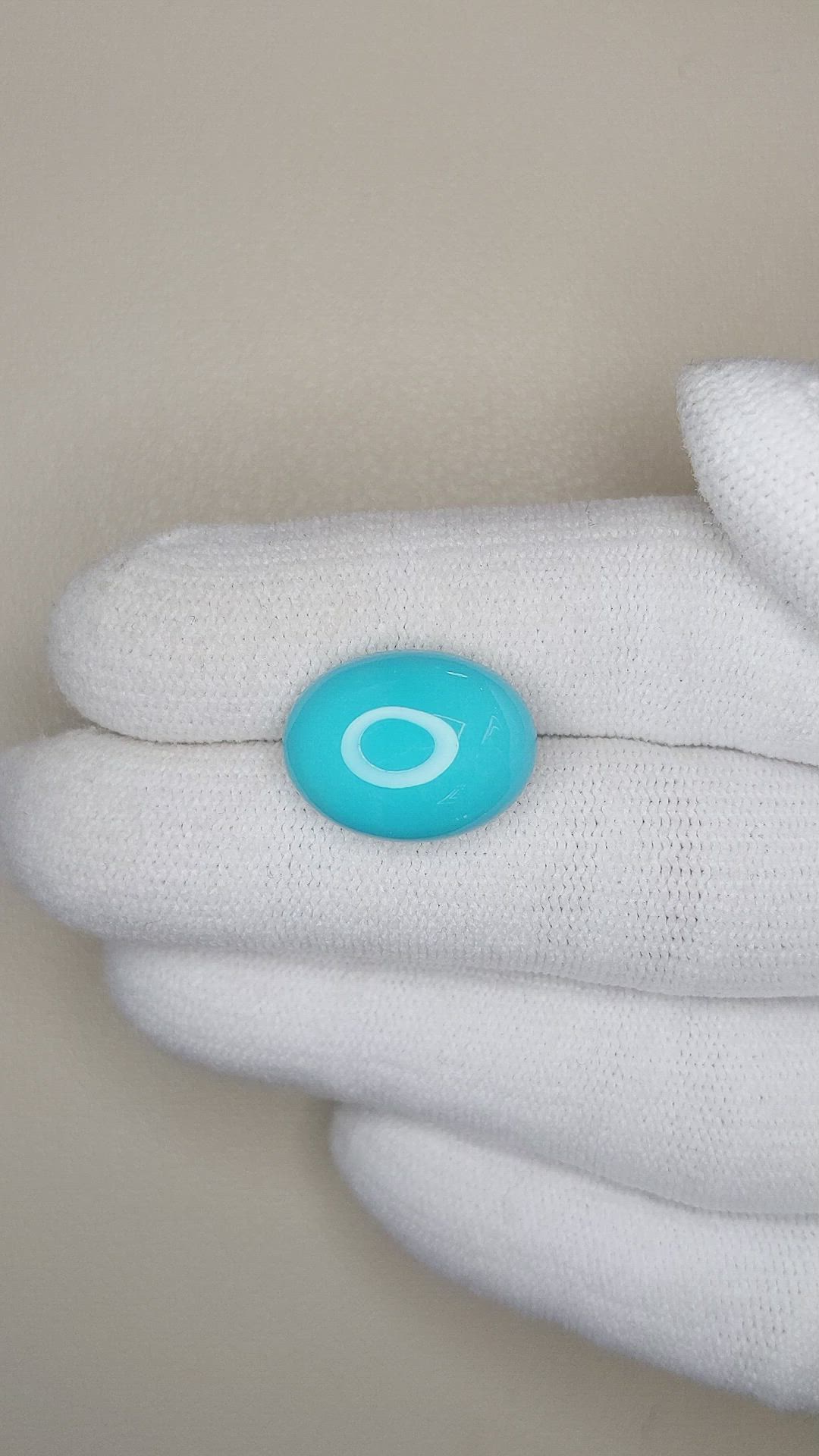 7.89 Ct. Cabochon Turquoise from USA Size Video