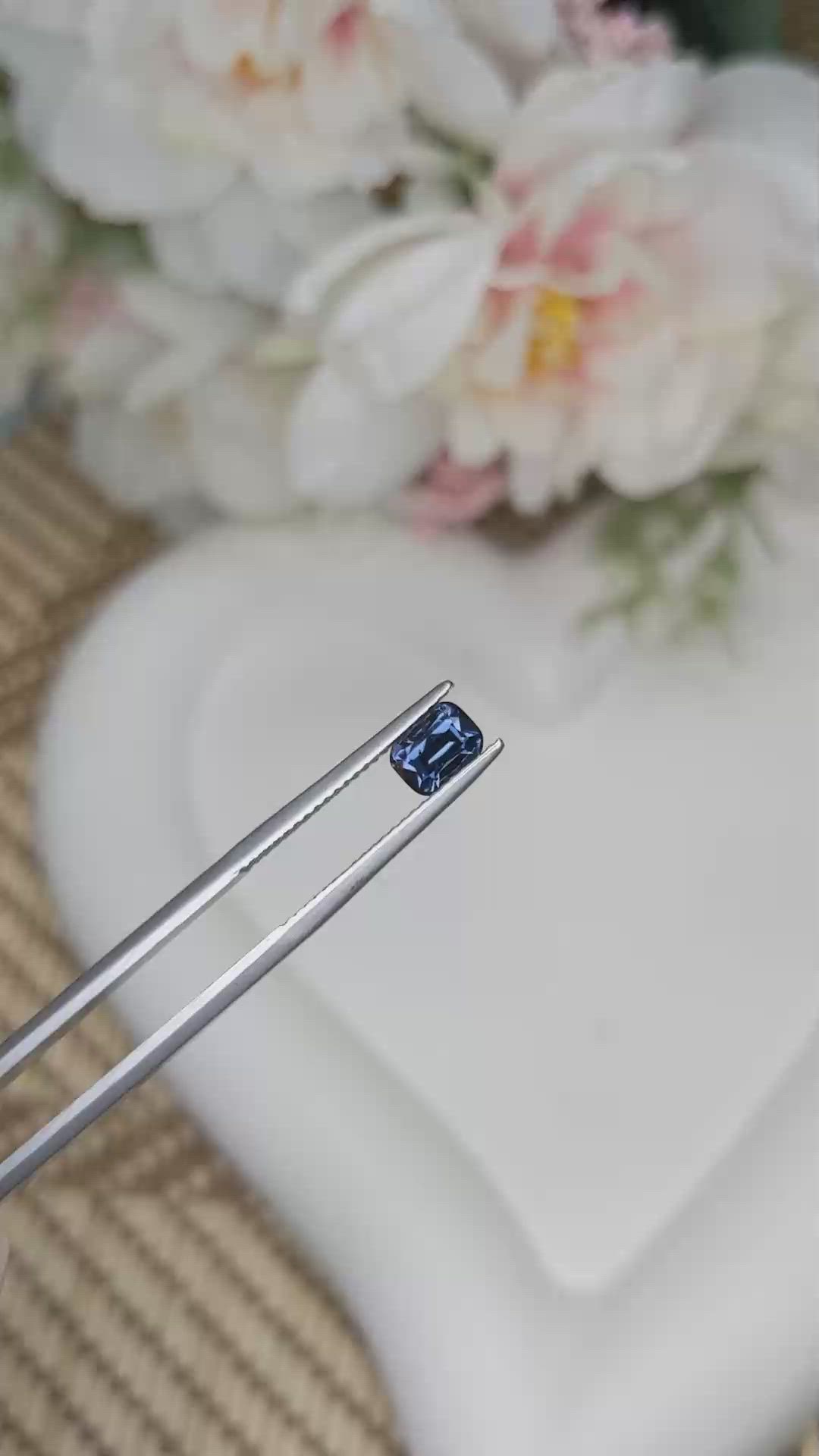 0.96 Ct. Spinel from Ceylon (Sri Lanka) Size Video