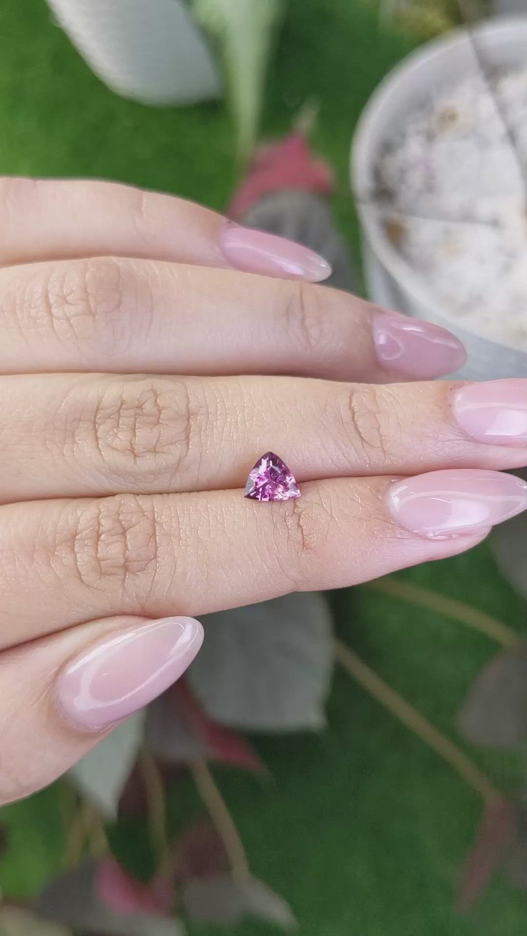 0.82 Ct. Malaya Garnet from Tanzania Size Video