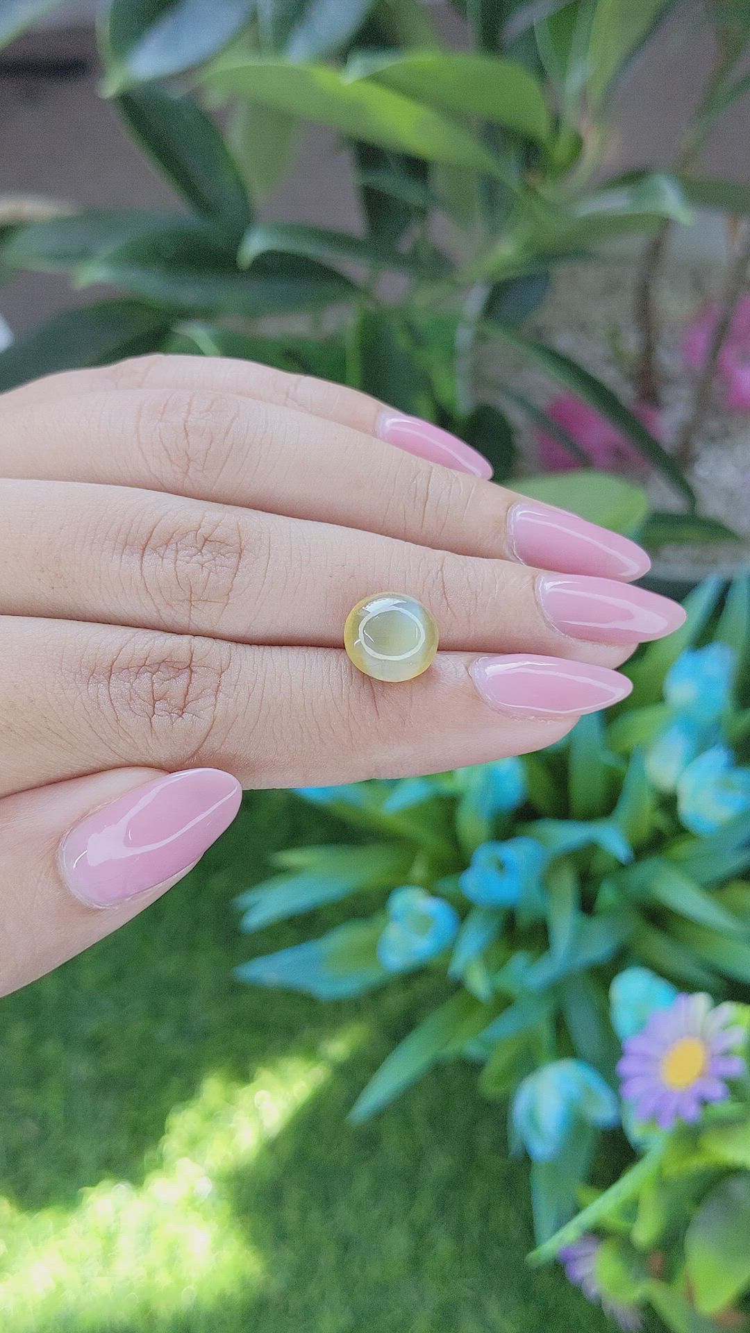 5.62 Ct. Cabochon Chrysoberyl from Tanzania Size Video