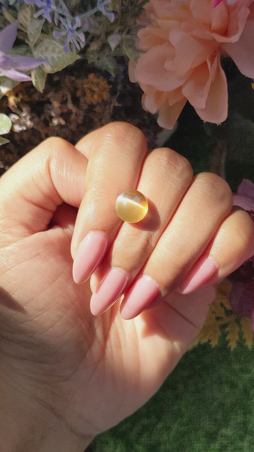 5.62 Ct. Cabochon Chrysoberyl from Tanzania Size Video