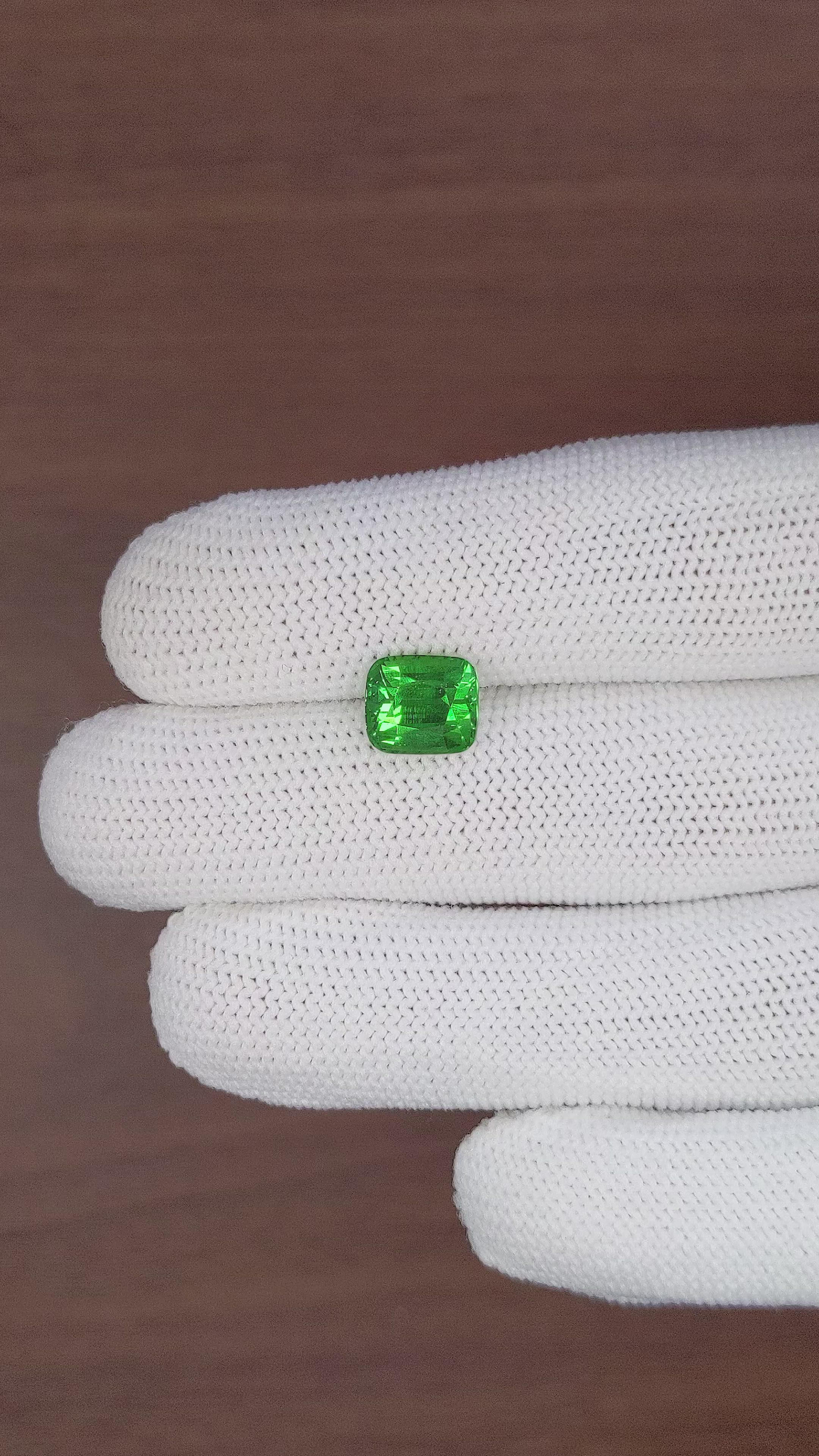 3.53 Ct. Tsavorite Garnet from Tanzania Size Video