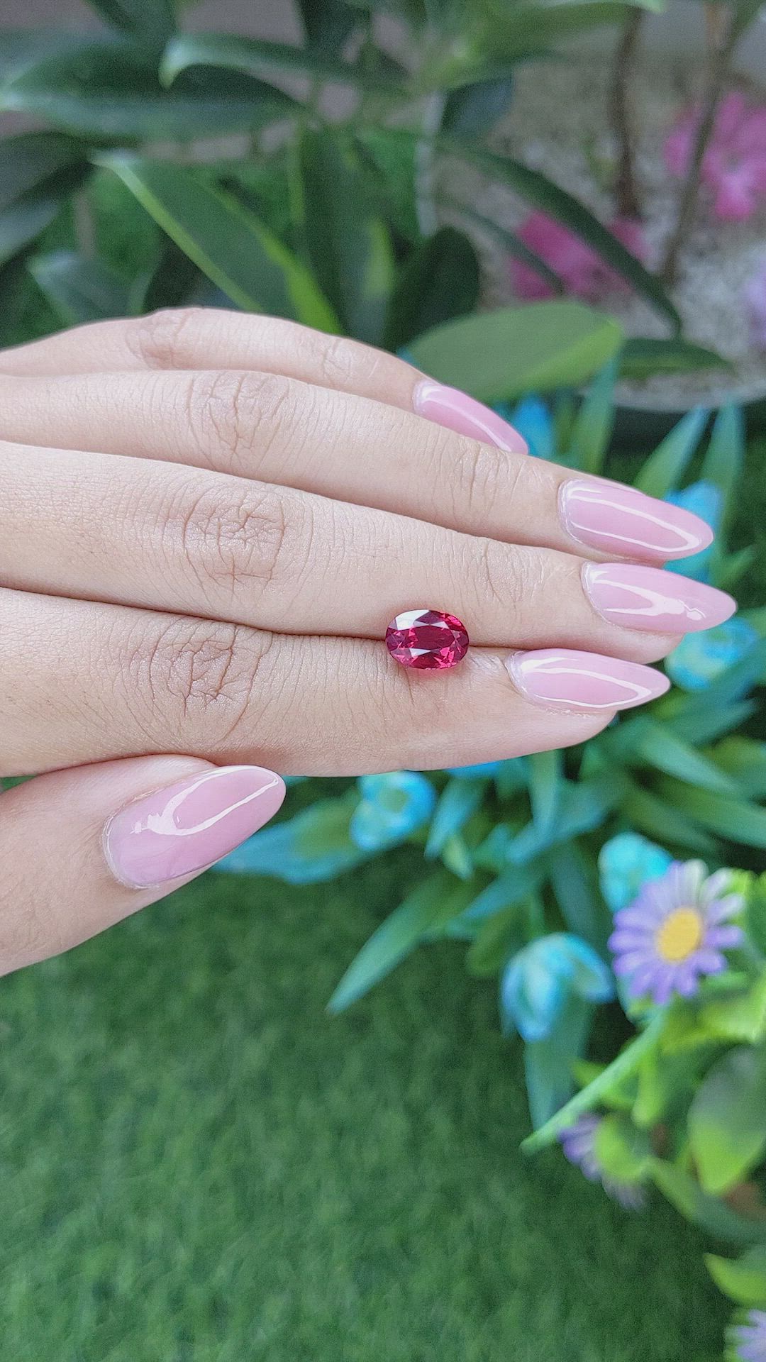 2.54 Ct. Spinel from Tanzania Size Video