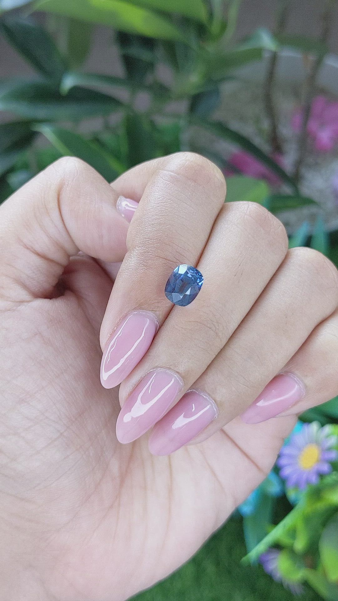 2.79 Ct. Blue Spinel from Tanzania Size Video