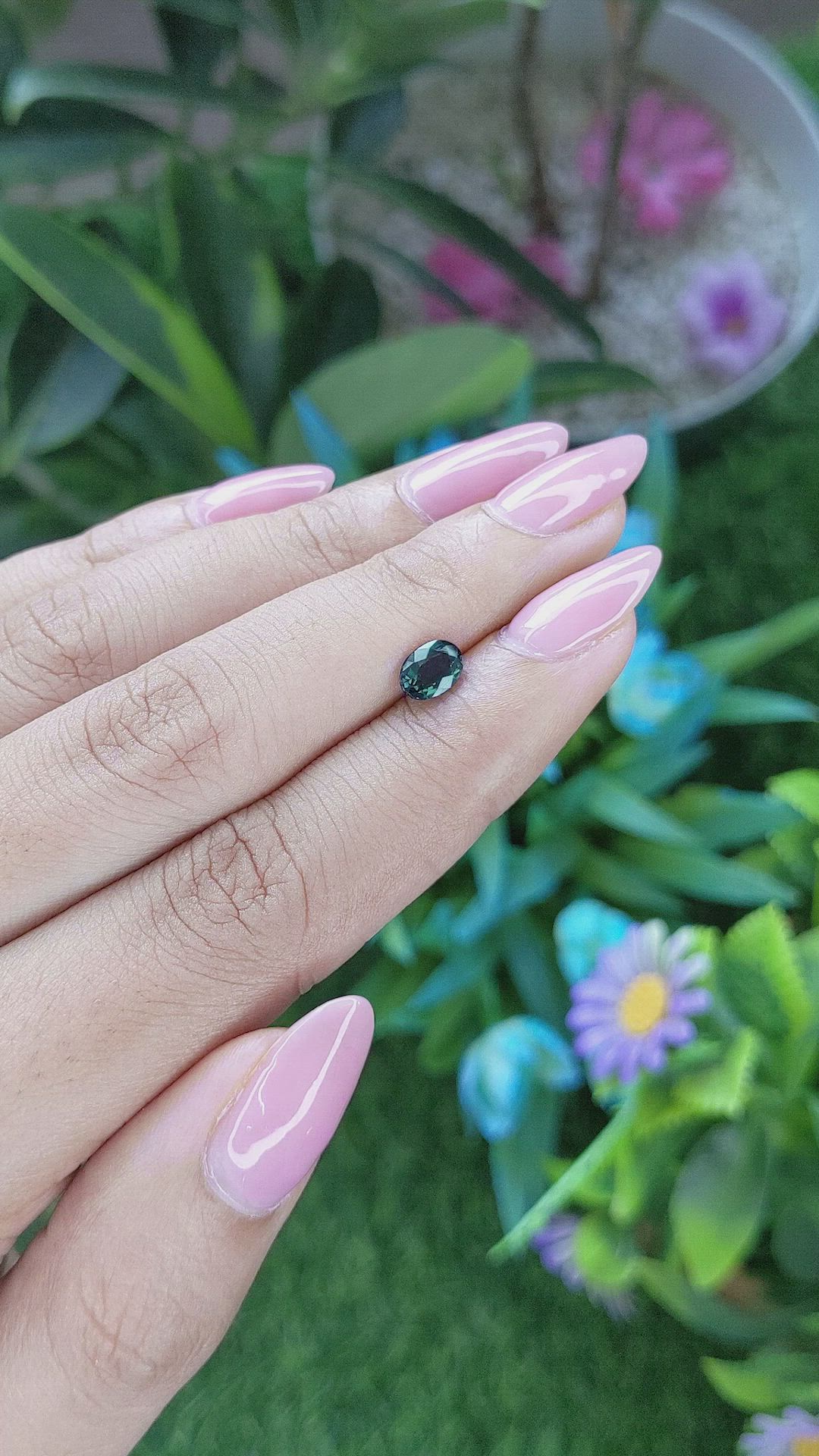 0.81 Ct. Garnet from Tanzania Size Video