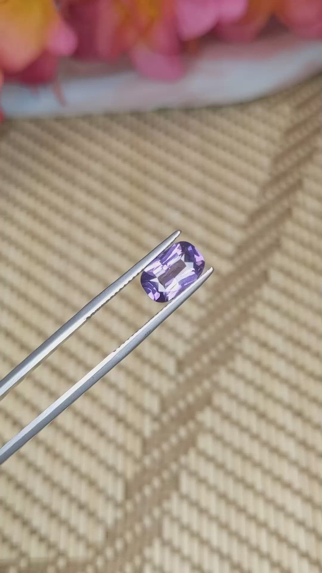 2.09 Ct. Spinel from Ceylon (Sri Lanka) Size Video