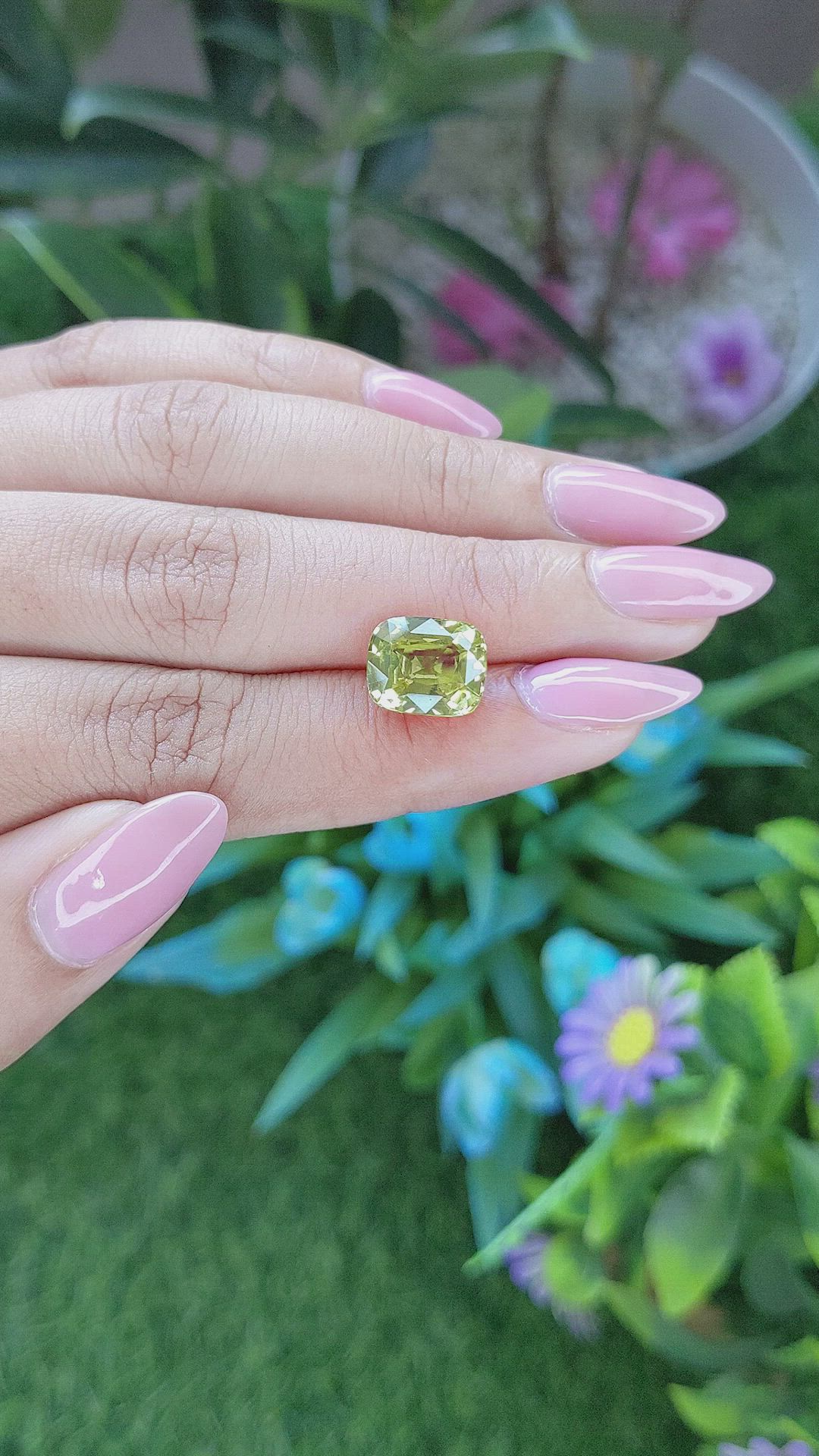 5.28 Ct. Chrysoberyl from Madagascar Size Video