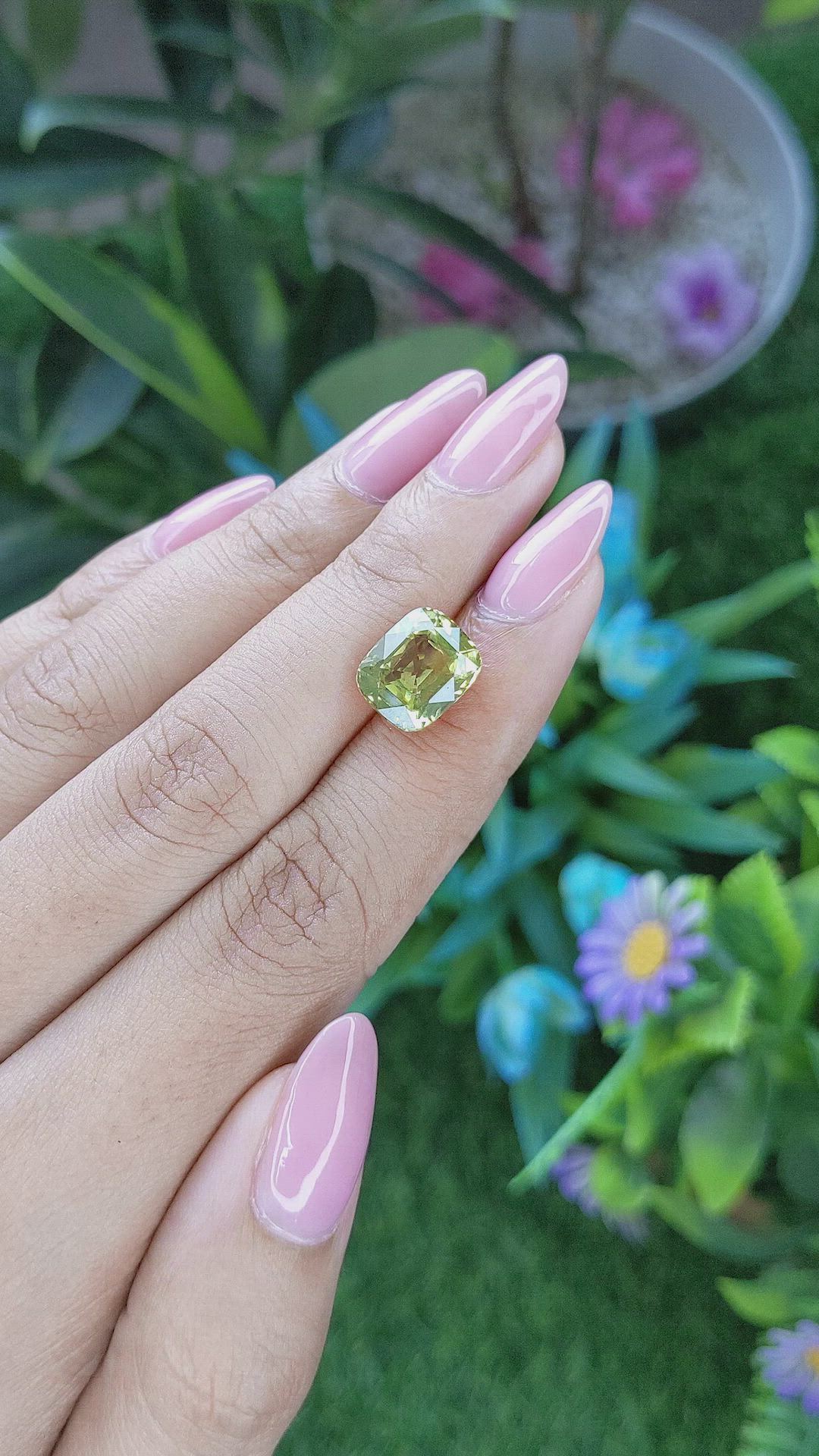 5.28 Ct. Chrysoberyl from Madagascar Size Video