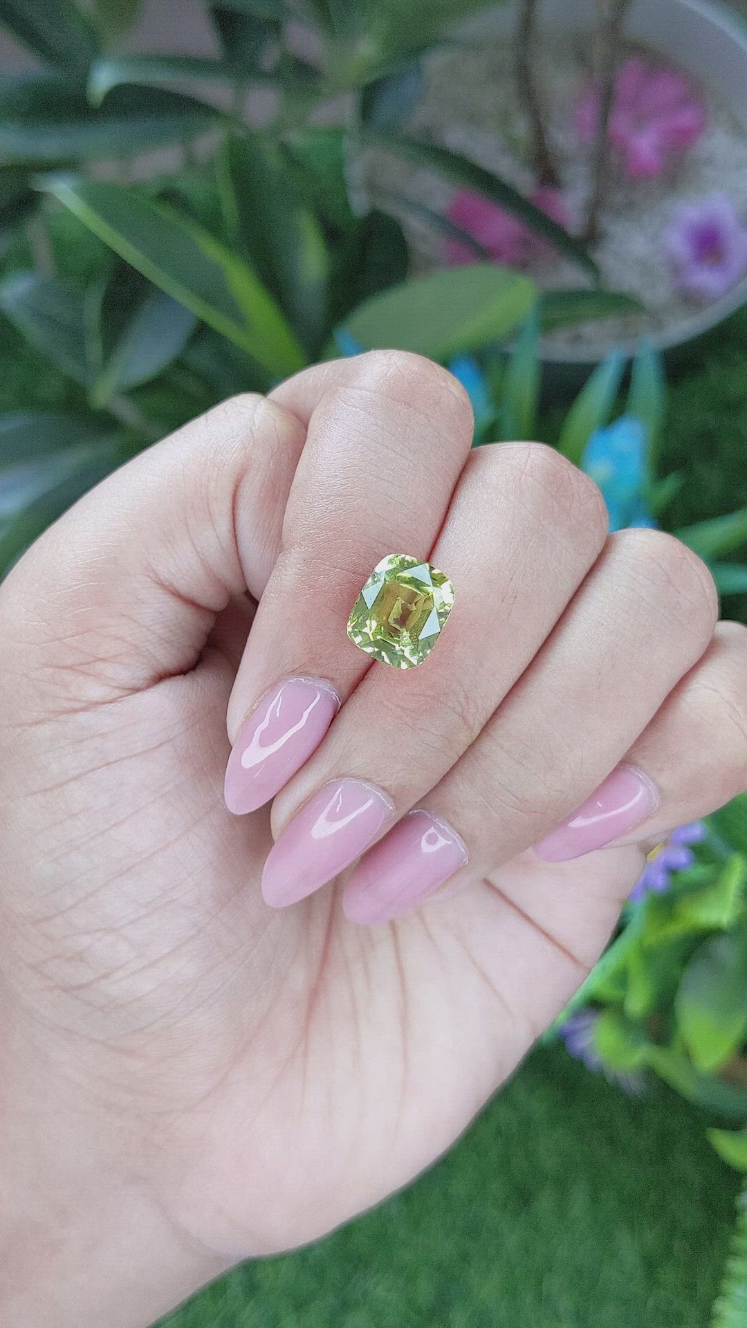 5.28 Ct. Chrysoberyl from Madagascar Size Video