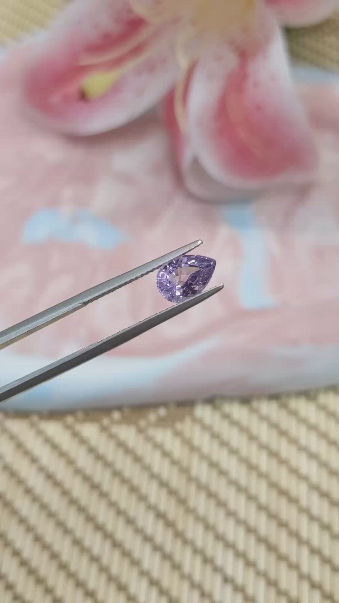 1.69 Ct. Spinel from Ceylon (Sri Lanka) Size Video