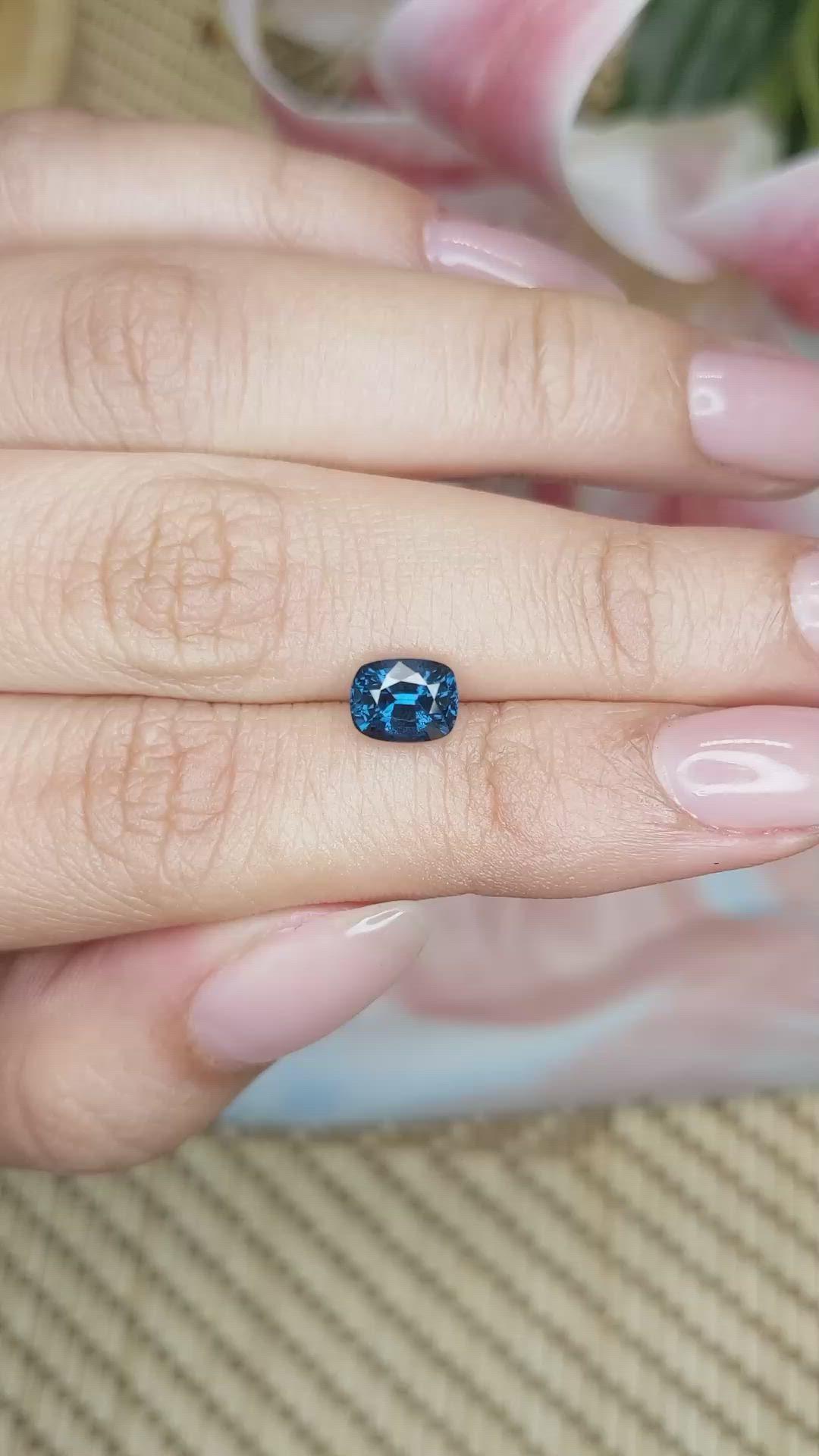 1.38 Ct. Spinel from Ceylon (Sri Lanka) Size Video