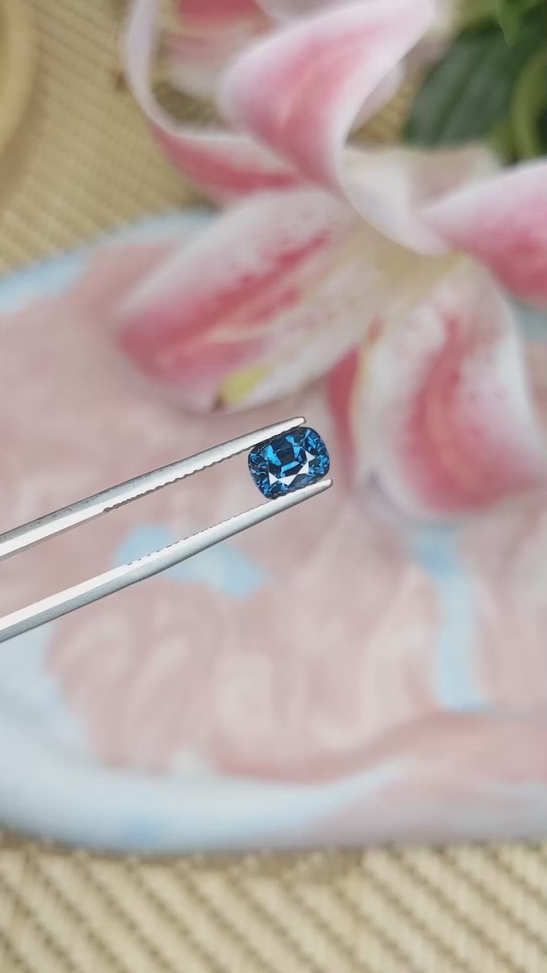 1.38 Ct. Spinel from Ceylon (Sri Lanka) Size Video