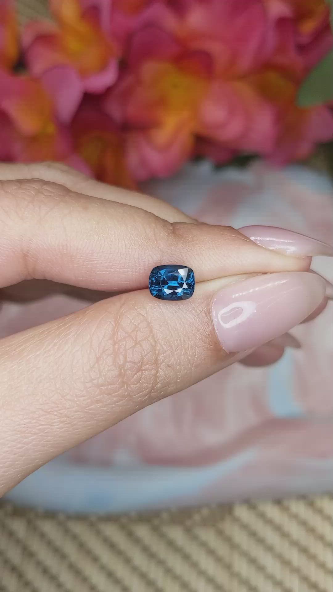 1.38 Ct. Spinel from Ceylon (Sri Lanka) Size Video