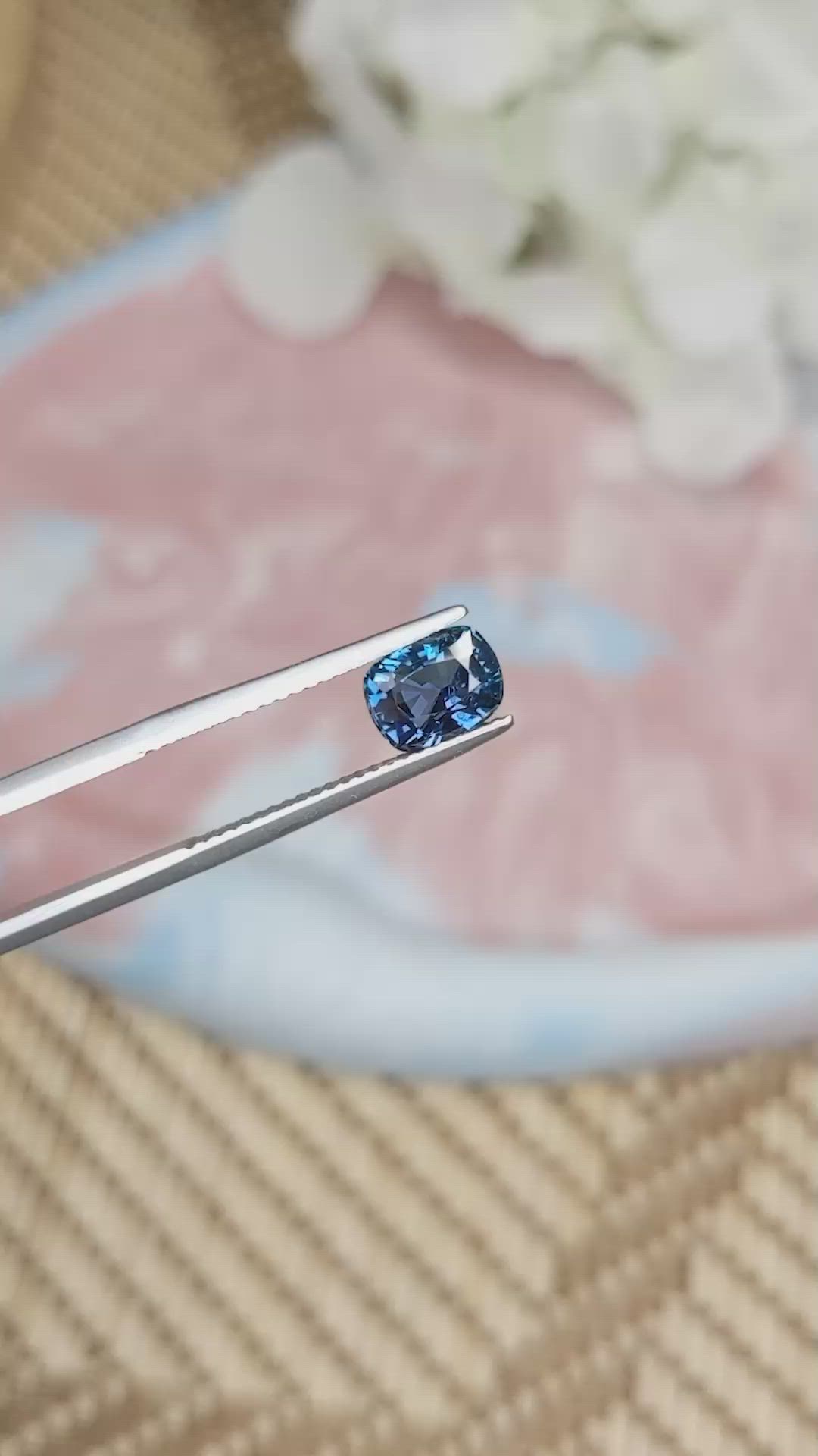 1.57 Ct. Spinel from Ceylon (Sri Lanka) Size Video