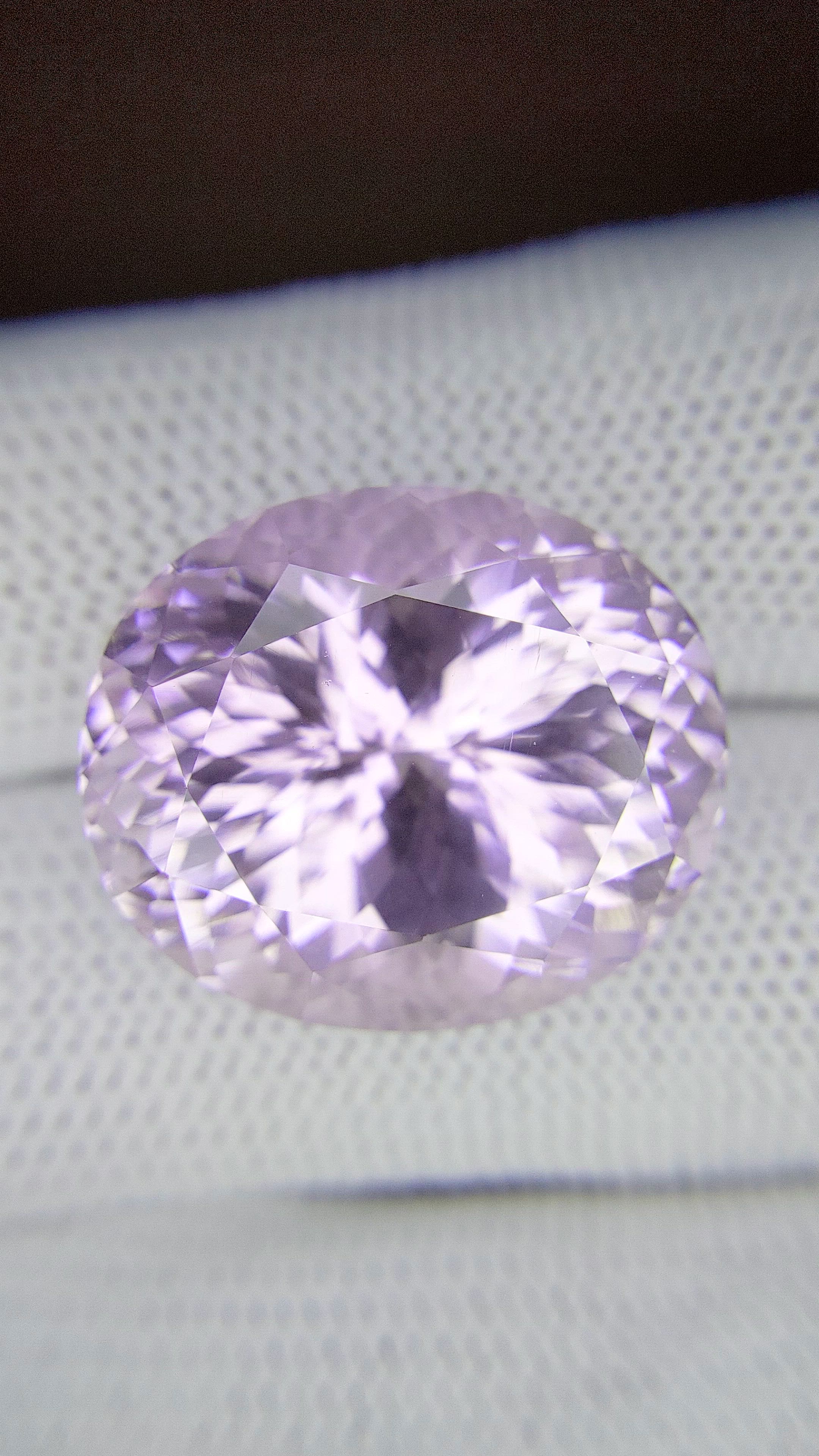 37.90 Ct. Purple Kunzite from Afghanistan Size Video