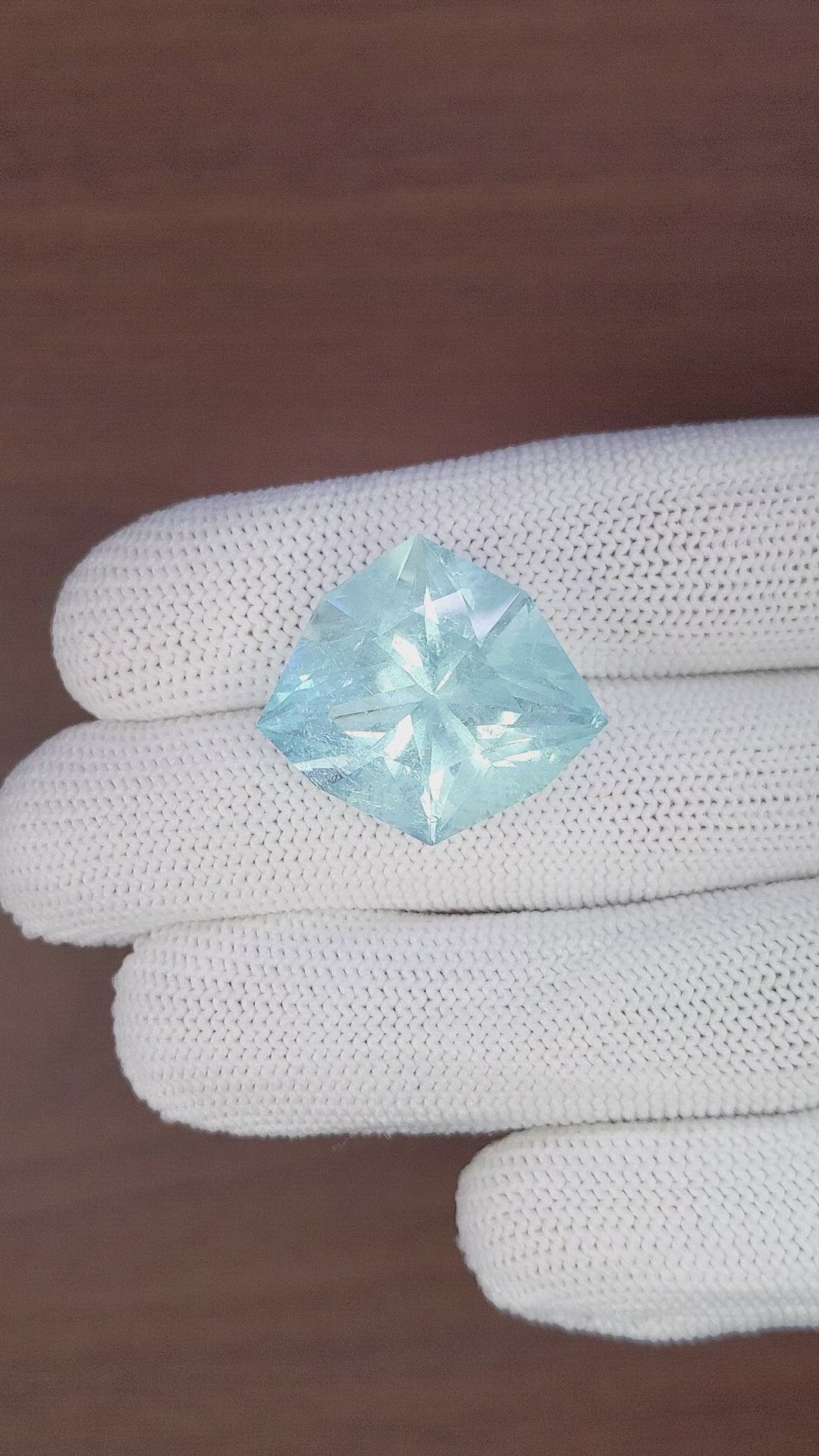 30.50 Ct. Greenish Blue Aquamarine from Ceylon (Sri Lanka) Size Video