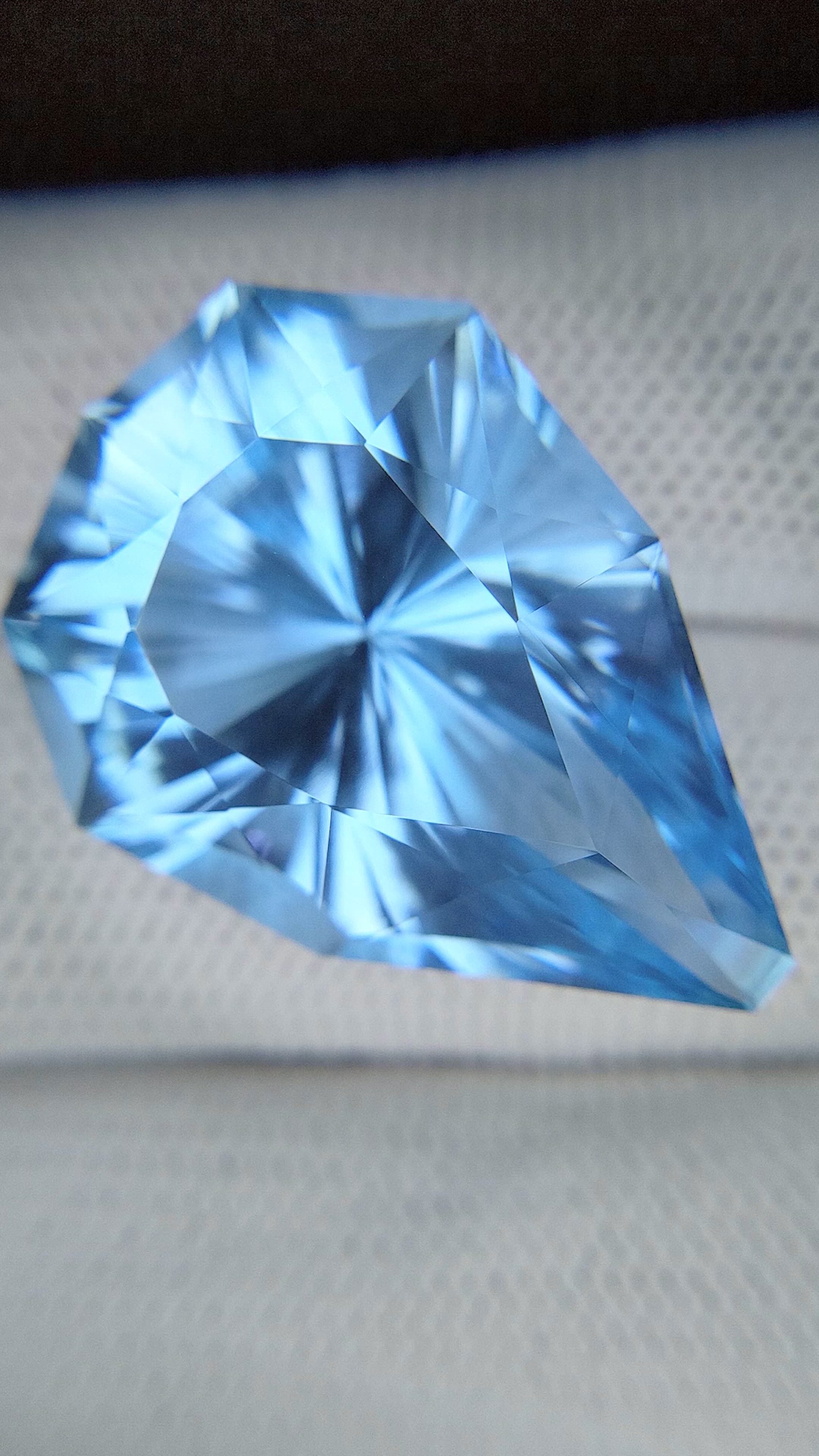 60.72 Ct. Blue Topaz from Ceylon (Sri Lanka) Size Video