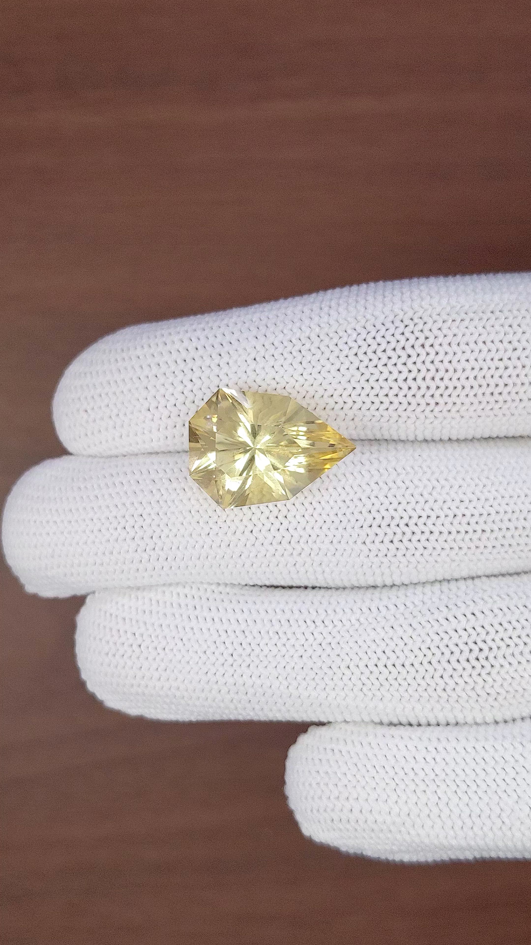11.54 Ct. Yellow Quartz Size Video
