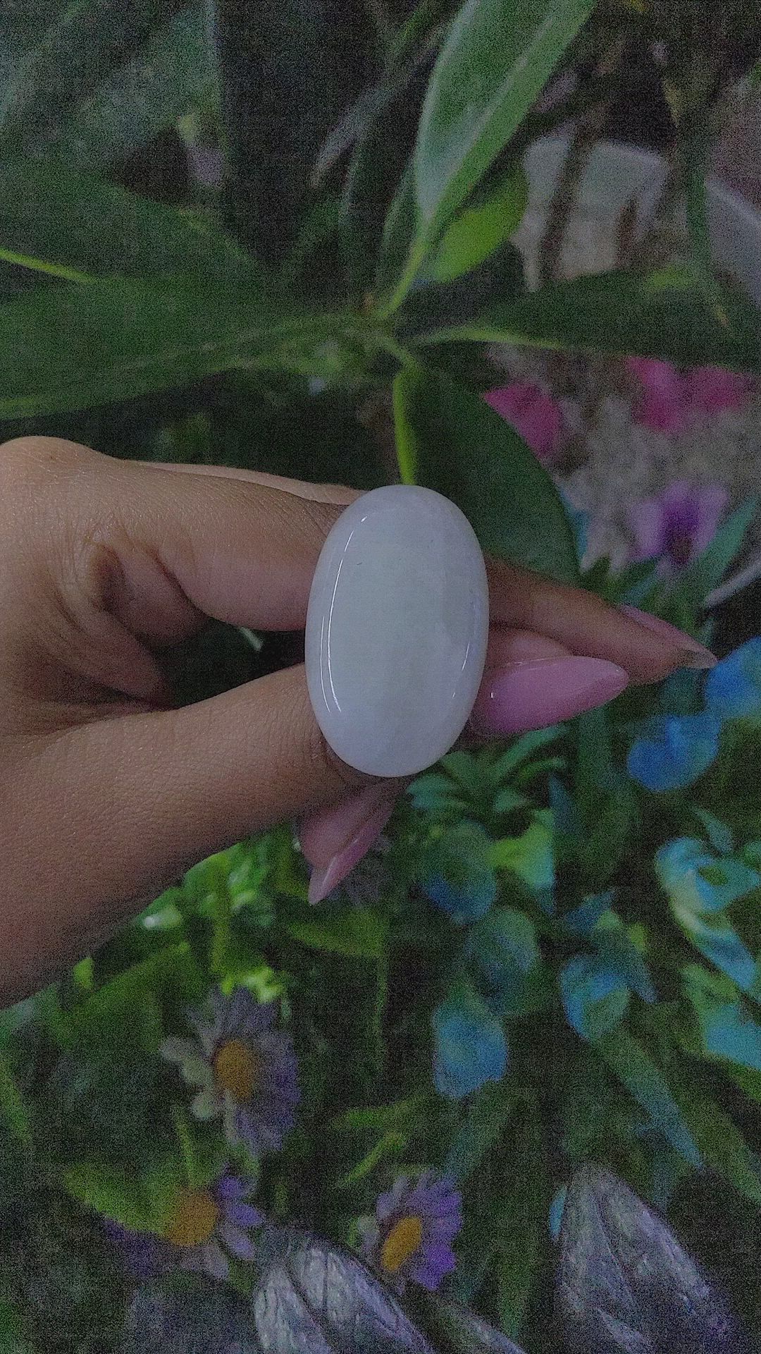 51.38 Ct. Multi Color Cabochon White Opal from Ethiopia Size Video